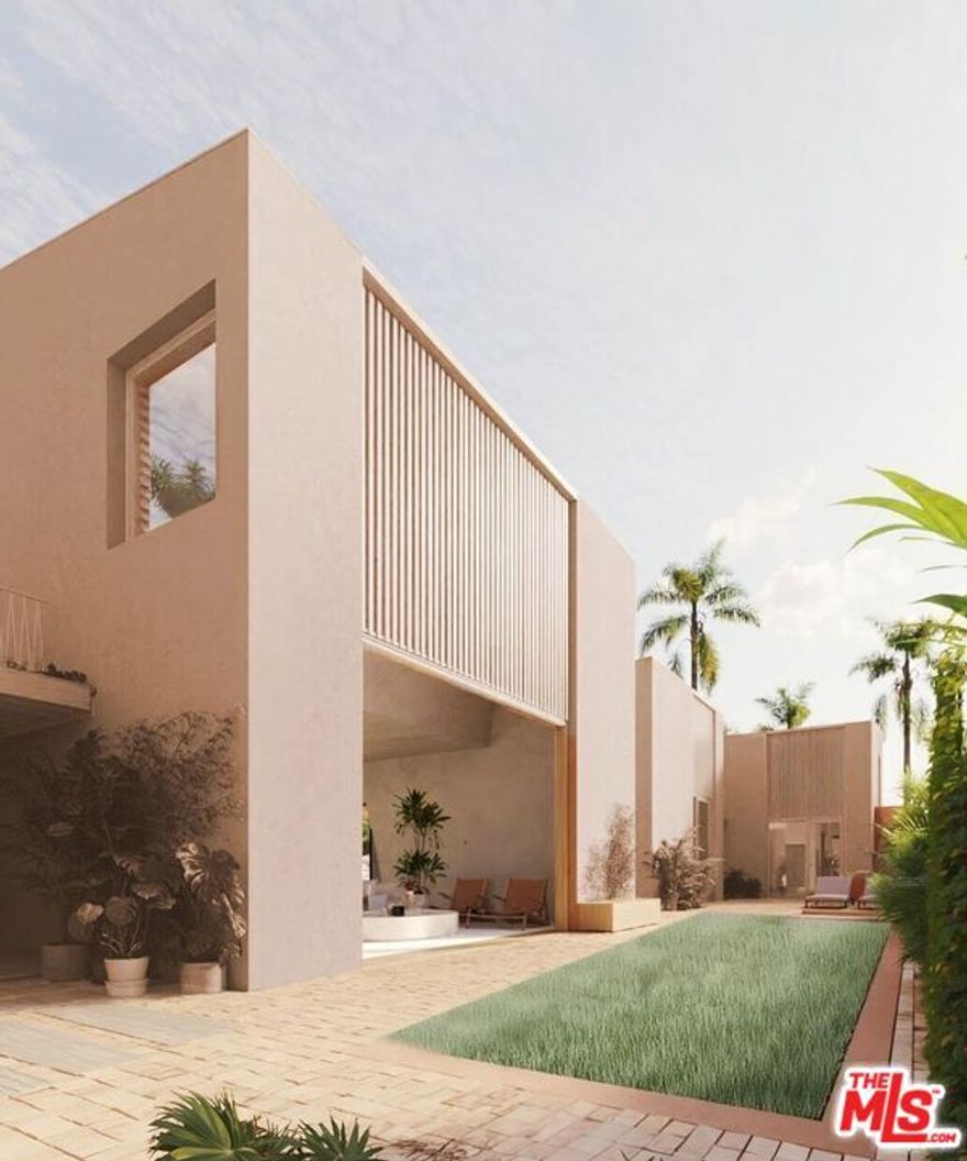 Luxury Custom Modern Masterpiece located in the Heart of Venice will be completed by your Super Bowl Party. Now Available for Pre-Sale with options to choose finishes. Introducing this brand-new, architecturally significant modern estate by acclaimed boutique firm Atelier Berne. This custom-designed 5-bedroom, 5.5-bathroom Venice compound is a rare pre-sale opportunity offering buyers the chance to collaborate on select finishes with the interior designer, choose smart home features, and customize the outdoor space with options for a lap pool, plunge pool, sauna, cold bath or a lush grassy yard. Set behind tall privacy hedges, this resort-style home blends modern sophistication with timeless charm. The light-filled interior boasts high-end finishes and floor-to-ceiling sliding doors that seamlessly connect the indoors with the professionally landscaped outdoors. The expansive open-concept floor plan includes a spacious 2nd level family room, beautiful living room with a sleek fireplace, romantic dining area, and a one-of-a-kind modern kitchen outfitted with top-tier appliances and high-end custom cabinetry. A dedicated study/office/bedroom opens to a lovely zen-like front yard, while an attached guest house (ADU) enjoys its own entrance that serves as a guest house, pool house or an extension of the main home, offering a unique flexibility. Upstairs, the luxurious primary suite features a spa-inspired bathroom, generous walk-in closet, and custom large windows that invites abundant natural light. Two additional en-suite bedrooms and a cozy upstairs family room. Additional highlights include a finished two-car garage with high ceilings and recessed lighting, offering potential for use as a traditional garage, gym, art studio or additional living space. The meticulously landscaped grounds create a tranquil, private oasis perfect for relaxing and entertaining. Ideally located in one of Venice's most desirable neighborhoods and a beautiful tree-lined street. This one-of-a-kind residence is more than a home - it's a curated luxury lifestyle experience.