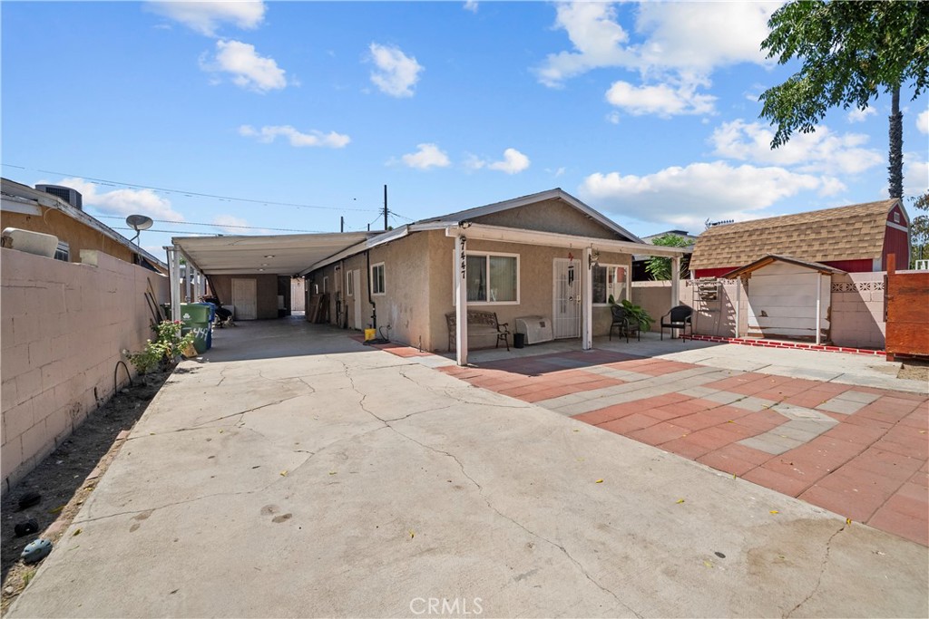 REMODELED 3 + 2, WITH A 2+1 GUESTHOUSE AND STUDIO READY DETACHED GARAGE! This beautifully remodeled home in Sun Valley offers exceptional space with 3 spacious bedroom, 2 remodeled bathrooms and income potential! Including one bedroom with a private entrance—ideal for extended family, guests, or a home office. In the rear of the home, there is a large laundry room w/ private access (can be a bonus room). The fully gated property features a large covered carport and low-maintenance paved areas, perfect for additional parking or outdoor entertaining. A detached one-bedroom garage conversion with an updated bathroom provides comfortable, private accommodations, while a detached two-bedroom guest house offers even more living space or rental income opportunities. Located just minutes from Burbank Airport, shopping, dining, and major freeways, this property is a rare find for large households or investors seeking a turnkey, multi-unit setup in a convenient location.