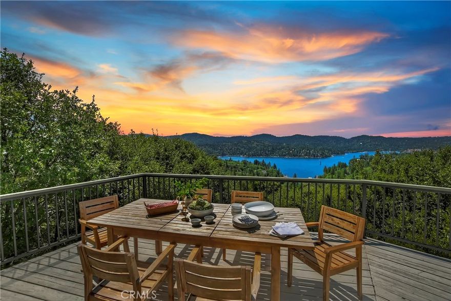 Discover Your Dream Lake View Cabin! Wonderfully Remodeled Mountain Gem with Stunning Lake Views.  Step into mountain luxury with this beautifully remodeled lake view cabin, where designer finishes and fixtures meet breathtaking natural beauty. Perfectly situated just a few minutes to the lake, tavern bay beach or miles of forest trails. This one-of-a-kind property offers turly unparalleled comfort and style. Highlights: Incredible Lake Views: Enjoy panoramic vistas from all lliving areas and both of the huge decks of this exquisite home. Vaulted Wood Beamed Ceilings: A stunning architectural feature that adds charm and elegance. Two-Story Wall of Windows: Floods the space with natural light and frames the picturesque lake view. Game Room with Fireplace: Ideal for cozy nights and entertaining guests. 4 Bedrooms, 3 Bathrooms: Includes a spacious main-level bedroom and bath for ease of access. Private Master Retreat: A tranquil sanctuary with serene views. Level Entry: Easy access for everyone. Private Lake Rights: Exclusive access to your very own slice of paradise and the pristine waters that have made Lake Arrowhead so famous. This meticulously updated and completely remodeled cabin blends modern luxury with mountain serenity, making it the ultimate escape. Don’t miss your chance to own this unparalleled retreat! Book Your Private Viewing Today and Experience the Magic of Lake-View Living! With all publlic utilities & high-speed interenet would be an incredible Airbnb and could come furnished and/or "Turn Key"