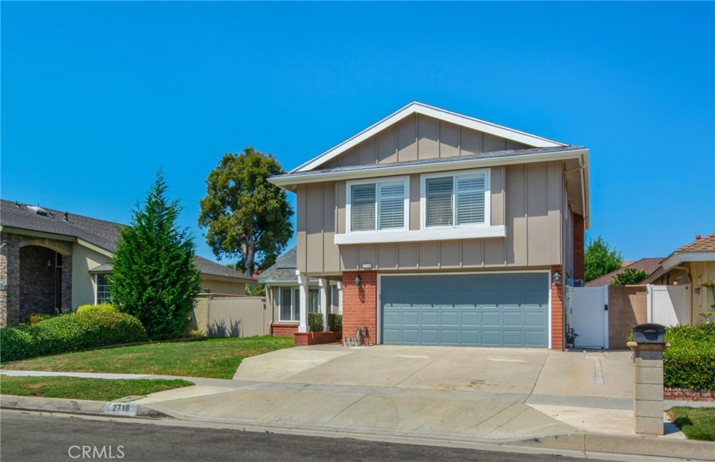 Discover 2718 S Griset Place—a home where thoughtful design meets everyday convenience in the sought-after South Coast Metro area. This spacious and tastefully updated two-story residence spans over approximately 2,300 square feet, offering 4 bedrooms, 2.5 bathrooms, and an attached two-car garage with built-in storage and an extra-wide driveway. Perfect for both comfortable living and hobbyists, the property includes roughly 50 feet of secure parking—ideal for storing an RV, boat, or UTV. At the rear, an additional detached RV compatible garage/ADU-ready structure awaits making it a versatile space for a workshop, creative studio, home office, extra living space or private guest quarters. Inside, recent updates blend modern style with efficiency. The primary suite boasts a brand-new and spa-style master bathroom, while the secondary bath has been tastefully updated. Other features include newer carpeting, recessed lighting, updated electrical sub-panels, a water softening system, newer HVAC, dual-pane windows, skylights, plantation shutters throughout, and energy efficient solar panels. The kitchen features warm wood cabinetry, stainless steel appliances, and opens to an enclosed patio with direct access to the backyard. Additional highlights include a gas fireplace insert, tankless water heaters, sprinkler system, and both gas and electric dryer/range hookups A privacy block wall wraps the backyard, creating the perfect spot for gatherings or quiet relaxation. Situated near the 405 and 55 freeways, this property offers an unbeatable combination of upgraded features, adaptable spaces, and a prime location—making it a rare opportunity in today’s market. Buyer to cooperate with Seller tax-deferred exchange.