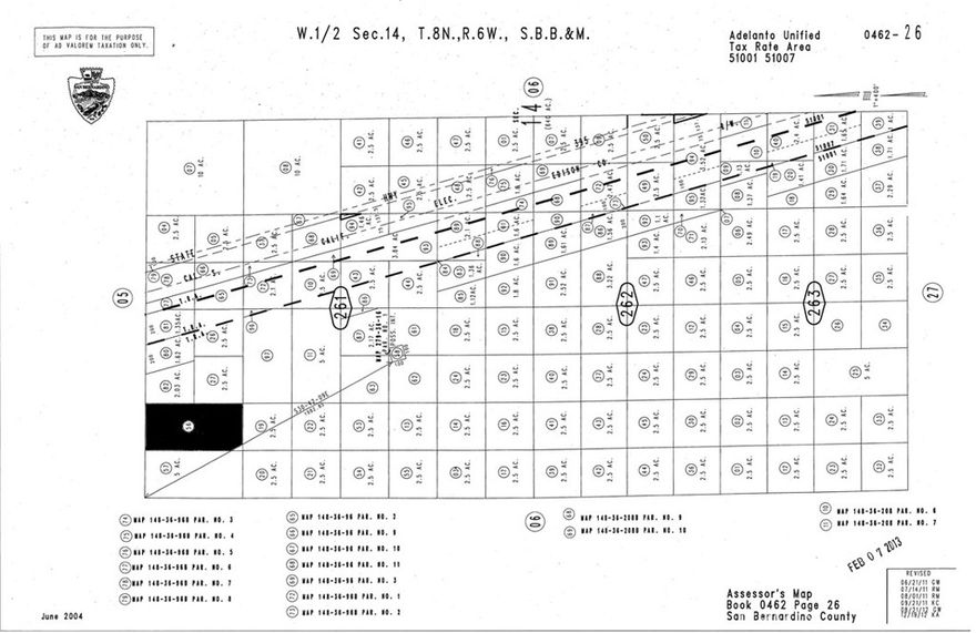 Land for sale in Adelanto, San Bernardino County.  Five acres of very scenic and peaceful looking parcel with views of the mountains, desert and valley. This could be the place to come build your dream home or enjoy a few days away from the hustle and bustle of the suburbs/city life.  Seller is looking to entertain reasonable offer for this lot.  Lot measures about 331 by 687 feet with access on Cochise Road, just west of the 395 and close to Sunny Hill Ranch Airport.  The land is zoned RC currently which means (Resource Conservation) land use zoning district provides sites for open space and recreational activities, single-family homes on very large parcels and similar and compatible uses.  Parcel number is 0462 261 56 0000.  Latitude and longitude coordinates are:  34.790976,-117.488289