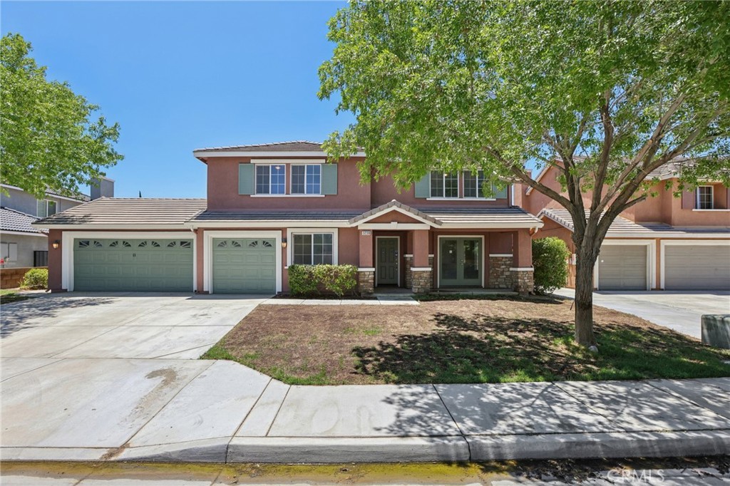 Spacious 5-Bedroom, 3.5 Bathroom Home with Dual Primary Suites and 4-Car Garage
This beautifully designed 5-bedroom, 3.5 bathroom home is perfect for a large families. The property features two main entrances with elegant French doors, welcoming you into a spacious interior with a combination of plush carpet and stylish ceramic tile flooring throughout.
Enjoy the luxury of two primary suites—one conveniently located downstairs and another upstairs—each with large walk-in closets for ample storage. The layout is thoughtfully designed Larger Open Kitchen with oversized island that open up to the family room. Property offers privacy, flexibility, and comfort for all residents and guests.
The oversized patio is ideal for entertaining or relaxing outdoors, while the 4-car garage provides plenty of space for vehicles and storage. Nestled in a quiet residential neighborhood, this home offers a peaceful setting with all the space you need.