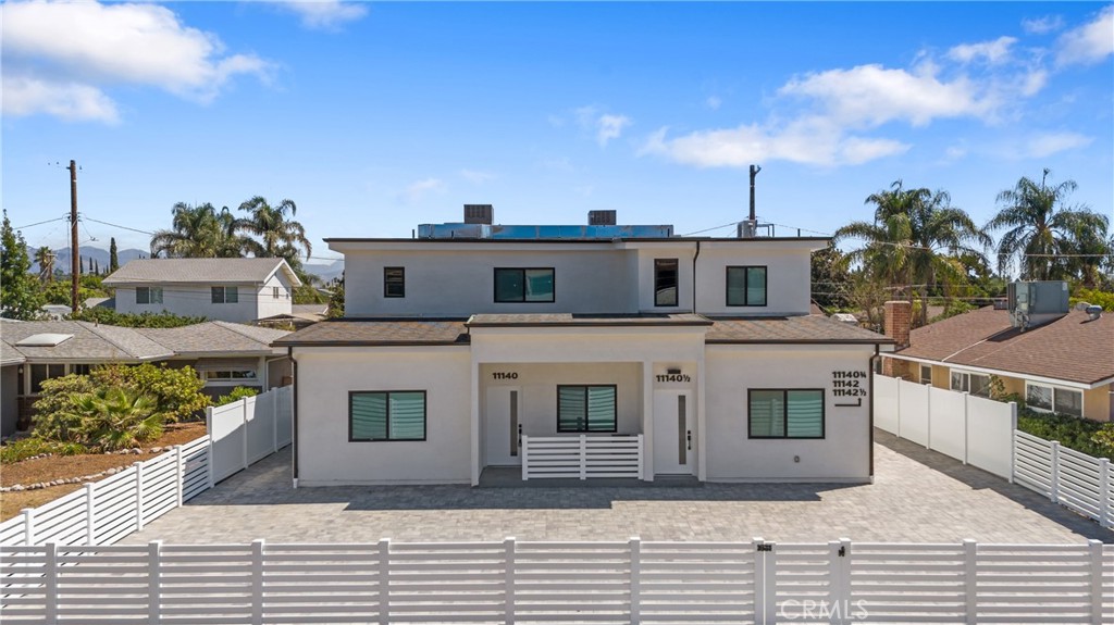 Discover this stunning newly constructed 3-bedroom, 2-bath home offering the perfect blend of modern comfort and stylish finishes in a prime Granada Hills location.
Enter inside to a bright and open floor plan featuring wide-plank flooring, recessed lighting, and a generous living area. The chef’s kitchen is designed with sleek quartz countertops, stainless steel appliances, ample cabinetry, and a spacious layout ideal for entertaining and everyday living. The primary suite is a true retreat with a large mirrored closet, private balcony with mountain views, and a spa-inspired en-suite bathroom complete with dual sinks, quartz counters, and a walk-in shower with designer tile and black fixtures. Two additional bedrooms provide plenty of flexibility for family, guests, or a home office.
Additional highlights include:
2 full modern bathrooms with upgraded finishes
In-unit laundry hookups
Central A/C & heat for year-round comfort
Private gated entrance and secure property
Contemporary design with abundant natural light
Located near schools, shopping, dining, and convenient freeway access, this home offers both style and practicality in a highly desirable neighborhood.