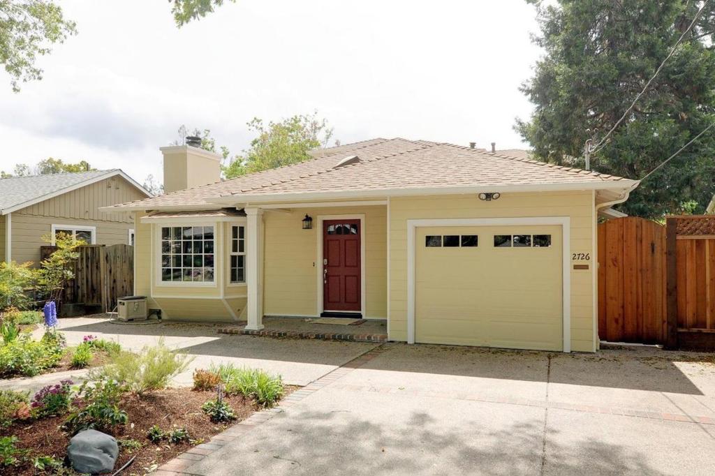 In Midtown on a peaceful street near Palo Alto Schools, this bright, beautiful, large two story home has many updates including skylights. The Master bedroom and an attached large bonus room are upstairs, with a coffered ceiling with crown molding, features a spa-like bath with jetted tub, separate shower & dual sink vanity with granite slab counter. This large bonus room has its own closet and can be used as a fourth bedroom or work office. Downstairs features two large bright bedrooms and one and half baths. A bright and high ceiling living/dining great room with hardwood floor , and a separate family room with wet bar. Large kitchen has abundant cabinetry, stainless appliances including a 5-burner gas range & double ovens, skylight & hardwood."