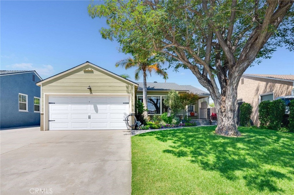 Don’t miss this opportunity to own a beautifully updated detached home on a generous lot. Featuring two bedrooms and one remodeled bathroom, this 875 sq ft residence offers comfortable living with thoughtful upgrades throughout. Enjoy a bright living room with a picture window overlooking lush landscaping and gardens. The remodeled kitchen impresses with granite countertops, cream French cabinets, a deep sink, and a charming garden window. Newer plank flooring flows throughout the home. Inside laundry with a soaking sink adds extra convenience. Step outside to a large lot with a covered patio area—perfect for relaxing or entertaining. This home truly combines style, comfort, and functionality. Close to the LBX for shopping and Lakewood Country Club golf and tennis.