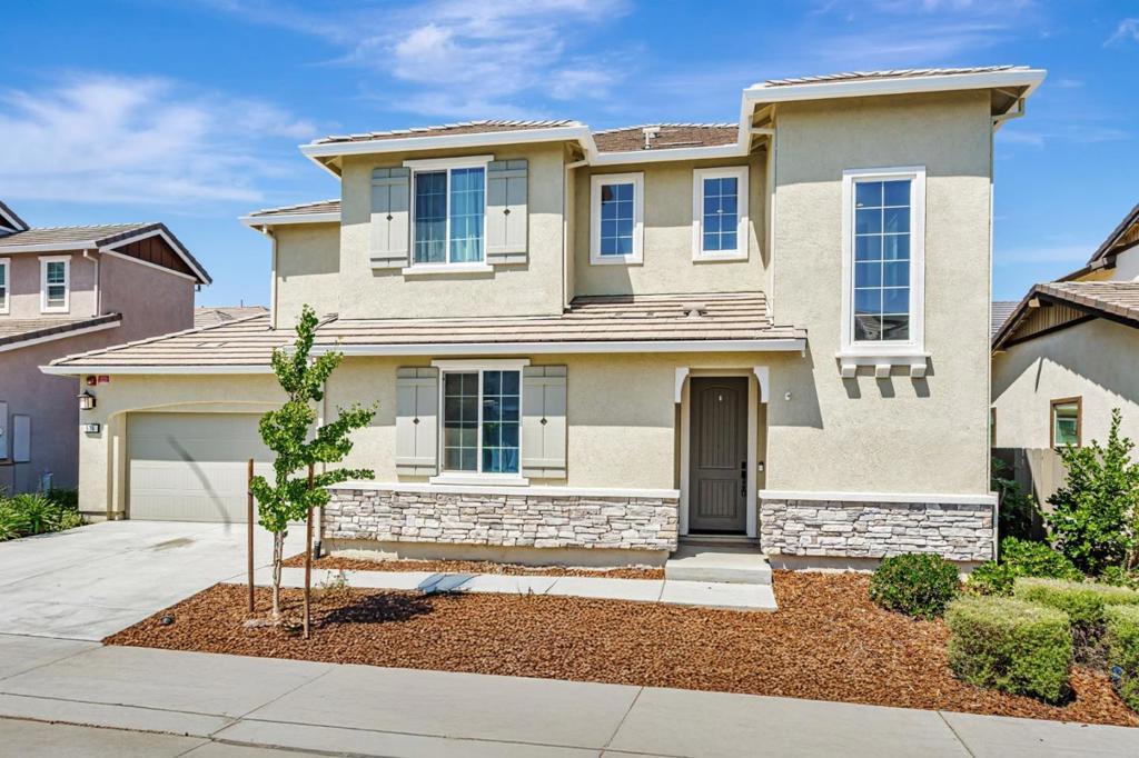 Welcome to 535 Datura Drive, Vacaville, CA 95687! This beautifully maintained two-story home is nestled in the desirable Brighton Landing community, just minutes from Travis Air Force Base - no HOA. Built in 2020, this modern 4-bedroom, 3-bathroom residence offers 2,023 sqft of stylish living space! Plus, the leased solar system adds energy efficiency, helping to lower your electricity costs. Step inside to an inviting open-concept great room filled with natural light, perfect for entertaining or relaxing. The chefs kitchen features sleek stainless steel appliances, elegant quartz countertops, and a spacious walk-in pantry for all your storage needs. A convenient main-level bedroom and full bathroom provide a private retreat for guests or family members looking to avoid stairs. Upstairs, the primary suite offers a dual-sink vanity and an oversized walk-in shower, creating a spa-like experience. Enjoy the best of California living with Kairos Innovative Scholars public school, the Vacaville Premium Outlets, and the exciting Play 4 All Park just minutes away. With easy access to downtown Vacaville, shopping, dining, and major freeways, this home is a fantastic opportunity for buyers looking for comfort, convenience, and community.