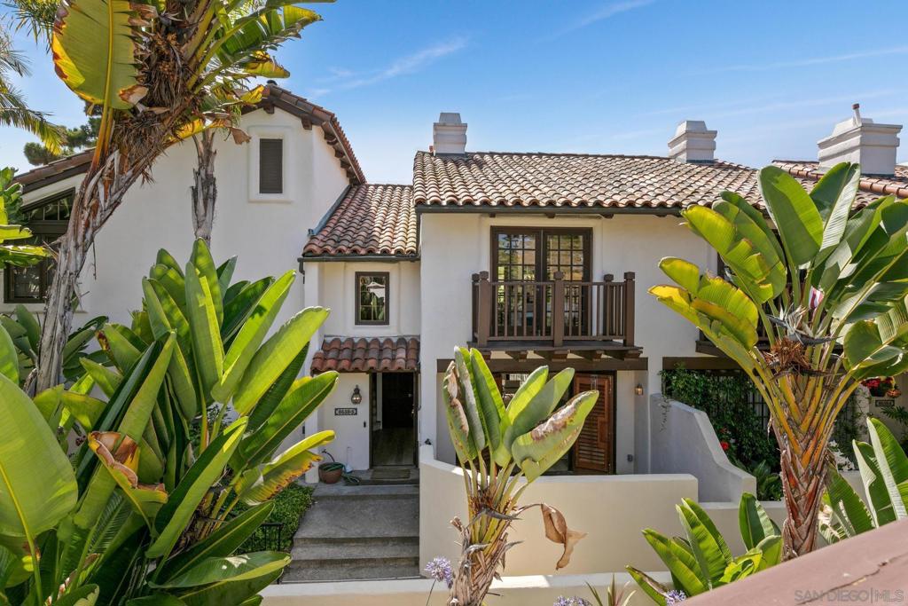 Exquisite remodeled townhome in the highly sought-after Villas Mallorca community. Featuring freshly painted light-filled living spaces, soaring ceilings, multiple skylights, A/C, new LVP flooring, remodeled bathrooms and two private patio decks. The primary suite includes a balcony with views of the pool and lighted tennis court. Downstairs, you'll find an attached oversized two-car garage with a large, separate storage area and washer/dryer. Villas Mallorca offers resort-style amenities including a pool, jacuzzi, and tennis court, all surrounded by lush landscaping. Ideally located near shopping, restaurants, UCSD, and with easy access to multiple freeways.