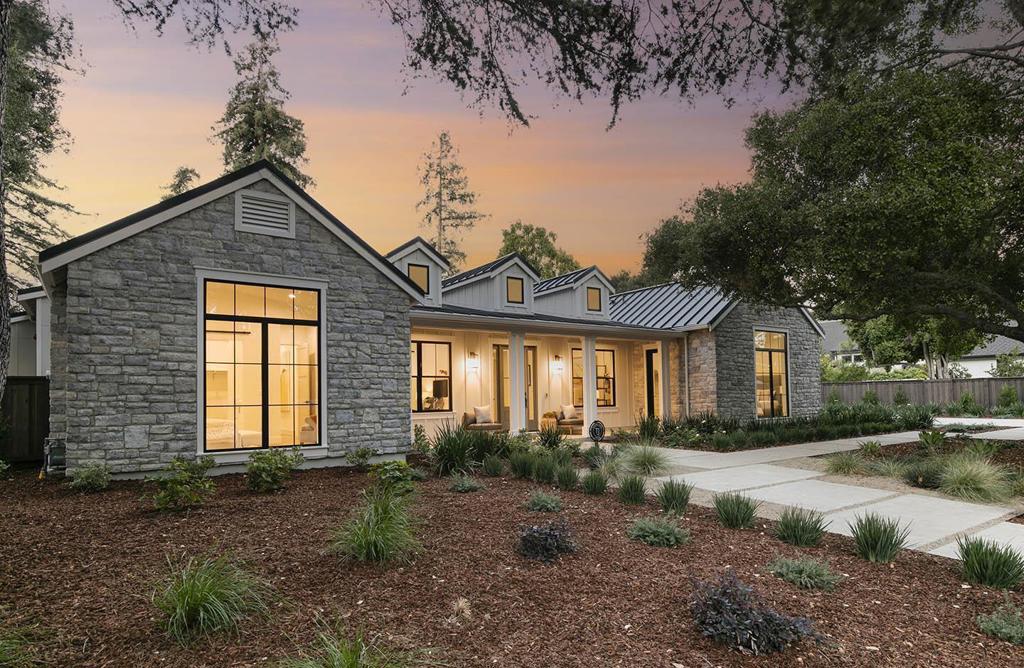 New construction built by Thomas James Homes located behind a gated entrance in Atherton.