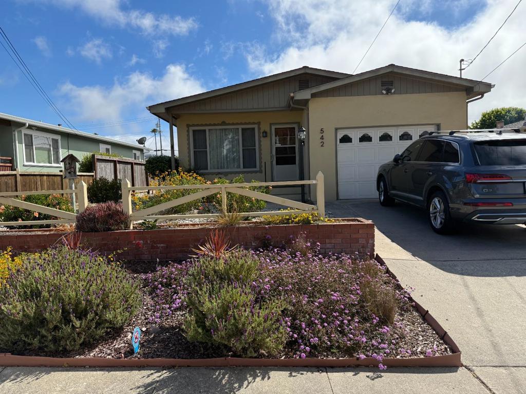 Welcome to this charming 4-bedroom, 2-bathroom single level home located in the beautiful city of Monterey. Spanning 1,482 square feet, this residence offers a comfortable living space with rounded corner brick fireplace in the living room. The kitchen features solid surface composite countertops, a gas range, dishwasher, microwave, refrigerator, and counter open to dining area, making it ideal for those who love to cook. The primary bedroom has a sliding glass door with access to the backyard patio. The primary bathroom was recently updated with "barn door" entry, vinyl plank flooring, new vanity with solid surface counter and new walk in shower with glass door. The home's amenities include double pane windows for energy efficiency. Inside, you'll find a mix of carpet, laminate, and wood flooring throughout the home. Under most of the carpeting is original hardwood flooring. Laundry is conveniently located in the garage, which includes a washer and dryer. This property is within the Monterey Peninsula Unified School District. A single-car garage and shed provide extra storage space. Additionally, the property is improved with low maintenance yards, patio, and concrete pad for parking large vehicles. This property delivers value!