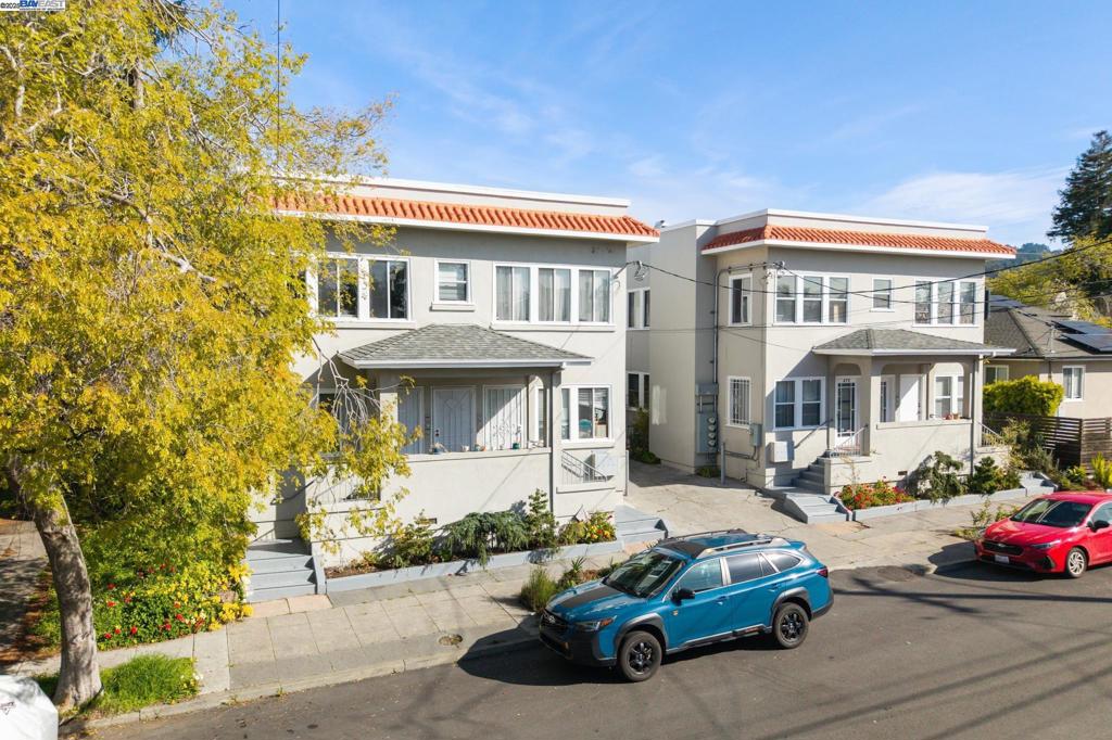 Available together or separately, 470 & 480 62nd Street offers the opportunity to earn rental income from up to 8 doors of desirable 1BD/1BA units in a central Rockridge location, situated in a residential pocket between Telegraph and College Ave. These two well maintained four-plex buildings are currently fully occupied, and offer tenants easy living and access to the entire Bay Area. Residents have access to coin-op laundry in a detached building in the rear yard, as well as storage and a small patio/garden area. Off-street, assigned parking is available. Electricity & gas is separately metered. 470 62nd Street consists of 2816 sqft while 480 62nd is similar at 2820 sqft, each two stories with an internal staircase to the upstairs residences. Invest in four units or expand your portfolio by acquiring both multi-family properties together to total 8 units. Charming curb appeal with a split staircase to each front door, red shingle roof, and fresh landscaping. Blocks to Rockridge favorites like Boichik Bagels, Market Hall, Trader Joe’s, Zachary’s, and Colby Park and easy commuting to the whole Bay Area via bus or BART. UC Berkeley and Emeryville’s growing tech/science hubs are right down the road.