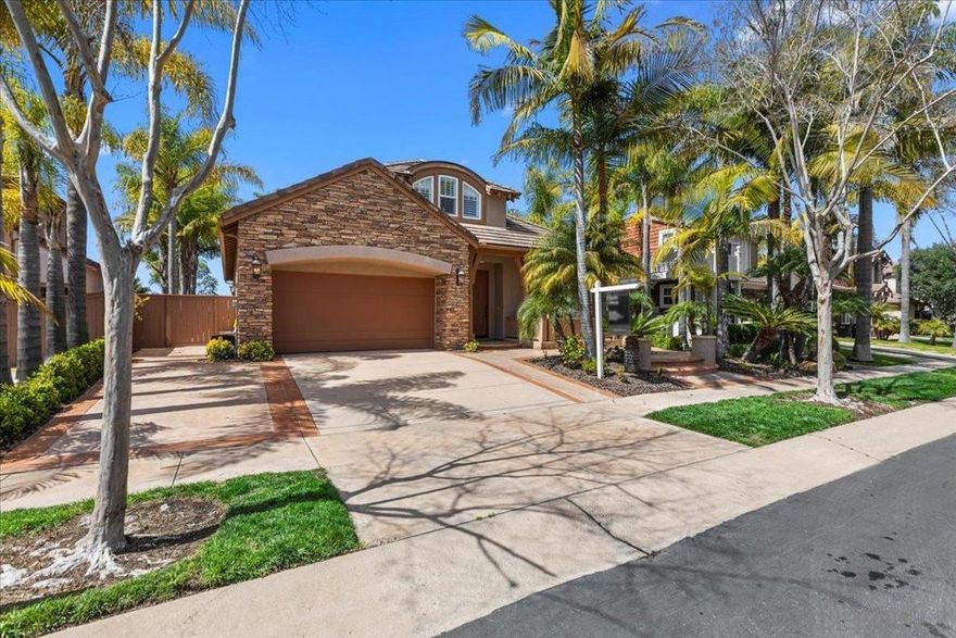 Ocean Views & Downstairs Primary Bedroom!! Located in the highly sought-after Encinitas Ranch development, this exquisite home sits in a premier cul-de-sac location, offering both privacy and convenience. Thoughtfully designed with a downstairs primary suite , plus two additional bedrooms on the main level and a spacious loft, guest bedroom and full bathroom upstairs, this floor plan provides the perfect blend of comfort and functionality and lives like a single story.  Step inside to discover gorgeous Italian plank tile floors and a fully remodeled kitchen featuring high-end finishes that elevate the heart of the home. Outside, the meticulously designed landscaping and hardscape create a serene outdoor retreat, perfect for relaxing or entertaining. With over $300,000 in upgrades, every detail has been carefully curated to enhance both style and livability.  Nestled just 2 miles from one of Encinitas's best beaches, this home is also close to top-tier golf courses, premier shopping, and dining. Upstairs loft can easily be converted to an additional bedroom upstairs, and the yard could accommodate a small pool.  Don’t miss this rare opportunity to own a luxury home in one of North County’s most desirable communities!