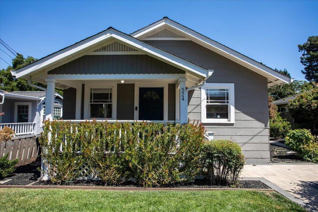 Brimming with charm, this beautifully maintained 3-bedroom, 2-bath home offers timeless elegance and modern comfort in a prime Menlo Park location. Classic crown molding and period details create a warm, inviting atmosphere throughout. New flooring installed. A spacious kitchen with abundant counter space and storage is perfect for entertaining or family gatherings. The flexible floor plan includes a separate officeideal for working from home or creative pursuits. The entire property is beautifully fenced for added security. Paved driveway flanked on both sides by fruit trees leads to a detached large storage unit, and a private backyard with wood decking and pergola. Enjoy the convenience of being close to renowned private schools, vibrant downtown amenities, parks, and commuter routes. 8th ave has recently been upgraded by the city, with new drainage and resurfacing. This is a rare opportunity to own a home that blends historic character with everyday functionality.