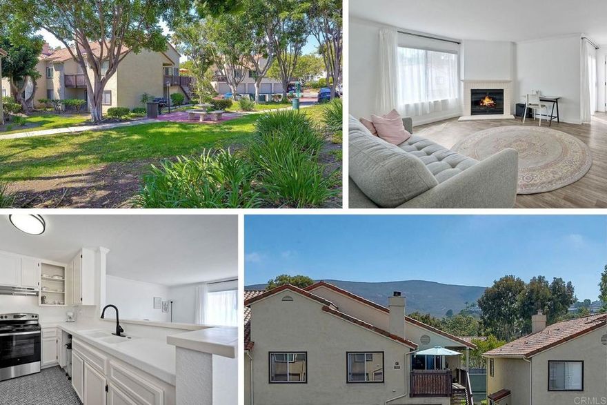Bright, Updated, and Move-In Ready! Welcome to this beautifully renovated 773 sq. ft. La Costa Hills condo, with light-filled interiors and a charming, inviting living space. Every inch of this turnkey home has been carefully updated. From fresh finishes to smart layout improvements, it’s ready for you to move in and enjoy. This home also includes a spacious garage and an additional assigned parking space – a rare find at this price point! It also features a sunny deck with lovely mountain views. Walking distance to a dozen restaurants, four coffee shops, Cinépolis, and Stagecoach Park. 7-minute walk to the access trail for Denk Mountain and 6 miles to the beach.