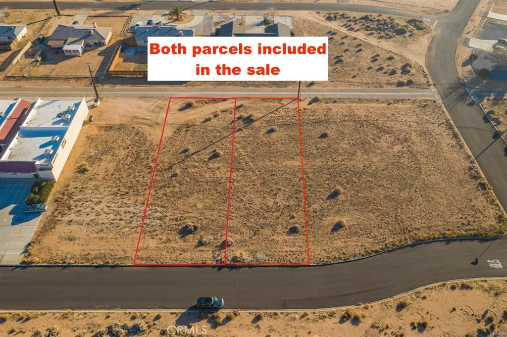 Highly visible and affordable commercial property in Apple Valley, just 100 feet from the heavily traveled Highway 18. Recently rezoned under the Apple Valley Village Specific Plan, this location allows for a variety of commercial and retail uses. The sale includes TWO ADJACENT PARCELS totaling 19,000 sq. ft., providing ample space for your future business. Utilities are available in the street, but buyers should verify connection costs and permitted uses with the Town of Apple Valley. With its prime location near the main highway, this property offers excellent exposure and accessibility. Drive by today and envision your business thriving here!
This property does not have an address assigned. “706 Outer Hwy 18" is for listing purposes only.
APN# 0439-311-01-0000
APN# 0439-311-02-0000
Coordinates: -117.168006 / 34.500151