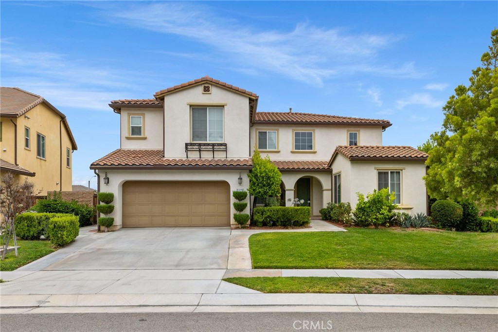 Welcome to this beautifully elevated, light and bright 5-bedroom, 3-bathroom home nestled in the prestigious gated community of Riverwalk Vista.
Step inside to soaring ceilings and an open, flowing layout that’s perfect for entertaining—this home truly has it all. As you enter, you’ll find a formal living or dining room, a spacious living room with sliding glass doors to the patio, and a gourmet kitchen with a large pantry and generous island. The main floor also features a massive laundry room, a 3-car tandem garage, and a downstairs bedroom with a full bathroom—ideal for guests or multigenerational living. Out back, enjoy a low-maintenance yard with fruit trees, a large storage shed, and sweeping views. Upstairs, the expansive primary suite includes its own private balcony with breathtaking sunset views. Three additional bedrooms and another full bath surround a large, versatile loft space—perfect as a family room, home office, gym, or even an extra guest area. This gorgeous home is move-in ready and perfectly situated in a highly desirable part of Riverside, with nearby access to grocery stores, restaurants, Kaiser Permanente, and the Galleria Mall. A commuter’s dream, you’re just a stone’s throw from the La Sierra Metrolink Station and have easy freeway access, making travel to Orange County or Los Angeles a breeze. Beat the heat with two brand-new A/C units or take a dip in the community pool! (Some photos use Virtual Staging)