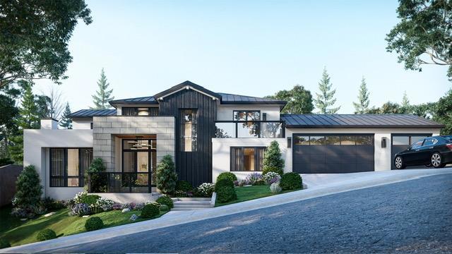 Perched high in the San Mateo hills, 128 Rosewood Lane offers sweeping, unobstructed views of the Bay, San Francisco, the Bridge, and the iconic Pulgas Water Temple. Set in Bel Aire Heights, an exclusive 19 home community, this is a rare chance to build a custom estate in a premier location. Planned for over 4,000 square feet with 4 or more bedrooms and 4 or more bathrooms, the home will be completed by the builder at approximately 625 dollars per square foot, based on selected finishes. Pricing reflects land value only. Buyers can build up to 4900 sq ft plus ADU if desired The design features soaring ceilings, wide plank hardwood floors, a chefs kitchen with top tier appliances, and expansive windows that frame the breathtaking views. This is a unique opportunity to create your dream home above the city, with full control to customize the layout and finishes to match your personal style and needs.