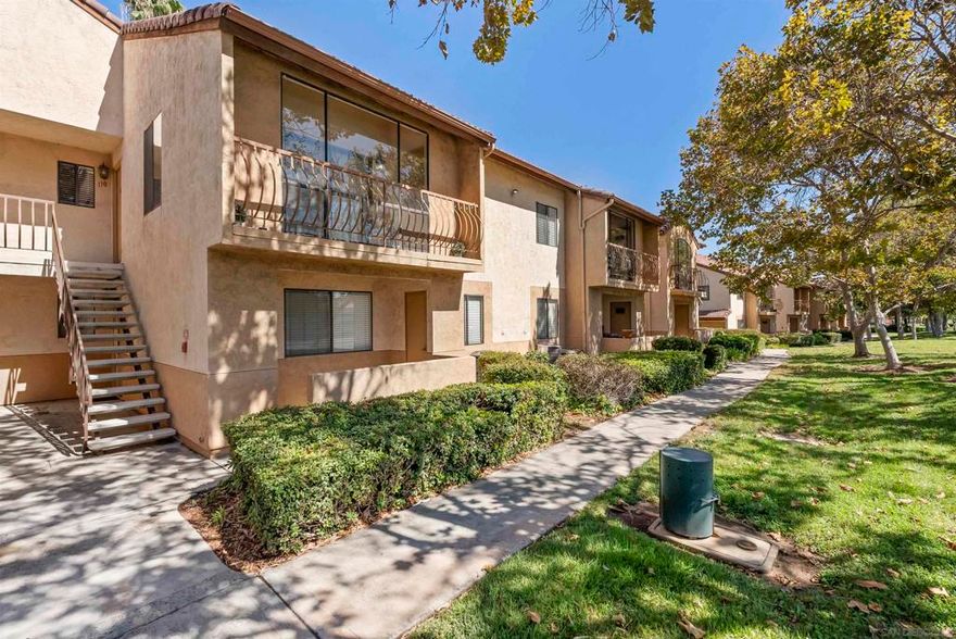 Located in Rancho San Diego's coveted Villa MonteVina complex, this upper-level condo features striking mountain views throughout, high vaulted ceilings, central heat/AC, in-unit laundry, new carpet, fresh paint and a glass enclosed balcony with storage closet. The kitchen features stainless steel appliances, stone counters and tons of cabinet space. The Villa MonteVina community offers two pools & spas, a gym, sauna, tennis & racquetball courts, playground, BBQ's, clubhouse, plenty of guest parking and paid water, trash & sewer utilities. It's conveniently located walking distance to Cuyamaca College and minutes to shopping, dining, grocery stores, theaters and more. Don't miss this opportunity for a great rental investment or personal home!
