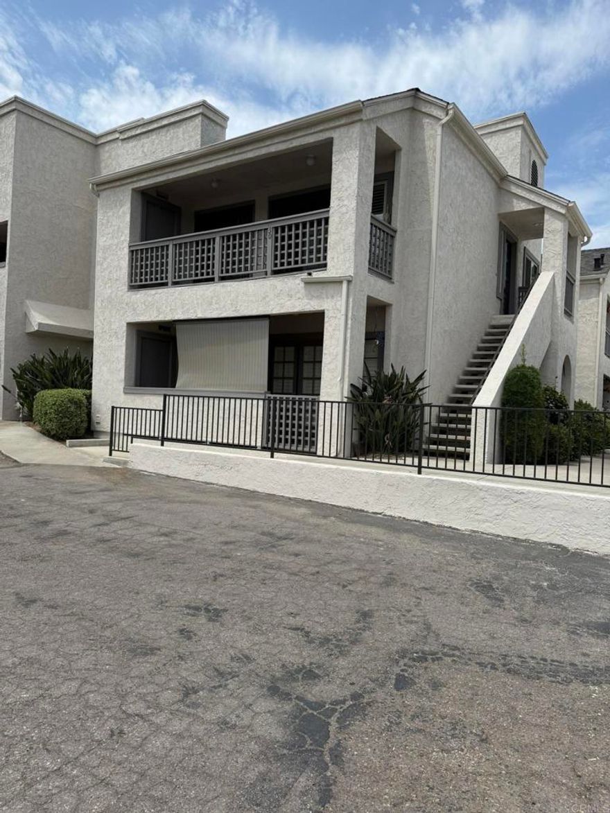 Price Reduced! Upstairs end unit in this hidden gem is nestled in the peaceful community of Santee. Rare opportunity to own in this quiet neighborhood. Newly painted exterior with new energy-efficient double-pane windows installed. Brand new blinds throughout, laminate floor in the living room and bedrooms. Tile flooring in the kitchen and bathrooms. Granite countertops with recessed lighting in the kitchen, and crown molding throughout the unit. Resides near biking and hiking trails. Easy access to highway 52 and 125. Close to schools and shopping center.  THIS PROPERTY IS MUST-SEE.
