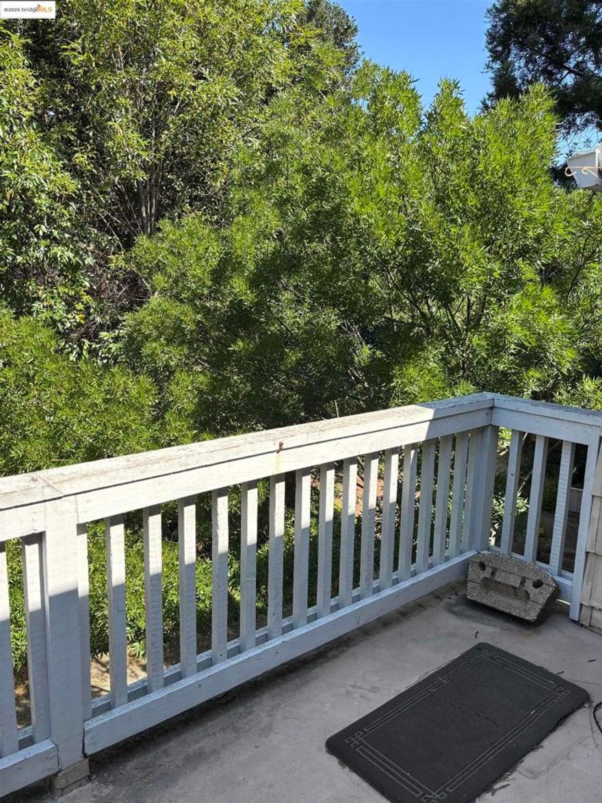 Country Village HOA is professionally managed.  Not only does it provide a well designed, and well kept environment, it also offers the amenities you expect including Gunite Pool,Tennis Courts, BBQ Facilities, Walking trails, and Privacy. This upstairs unit offers a WNW facing view. Watch the birds, the clouds and the Sunset from your lrg private balcony off the Living Rm and the Master. The ambience is Private Tree House Oasis. This Oasis is minutes from shopping, entertainment, and access to Major Freeways. Don't forget to 'check out, Down Town Martinez, not just the County Seat, but a Historical Icon with a unique blend of old and new. Find a New Restaurant or visit the River Front, and don't forget the Local Parks. Martinez is a True Historical California Town.