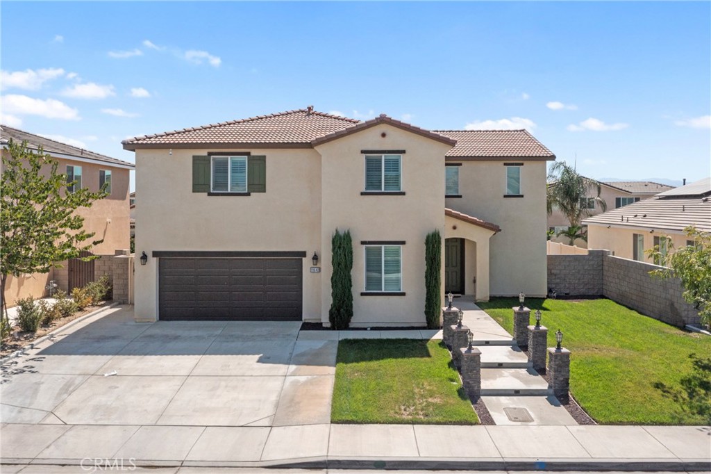 Welcome to 11642 Periwinkle Pl, a stunning 5-bedroom, 3-bath, 2-story home in the highly desirable Turnleaf Community of Jurupa Valley, where you’ll enjoy all the benefits of a beautiful neighborhood with a low HOA fee. This home truly shows like a model, with luxurious touches throughout and a bright, open layout designed for modern living. You’ll also love the convenience of a 3-car garage along with 3 additional parking spots, giving you plenty of space for family, guests, and toys.
At the heart of the home is the chef’s kitchen, featuring a beautiful island, sleek finishes, and a grand dream pantry that’s every cook’s delight. The open design flows seamlessly into the dining and living spaces, making it ideal for entertaining or simply enjoying family time. Upstairs, a spacious loft offers the perfect spot for a cozy lounge, playroom, or home office. Each bedroom is thoughtfully designed, with the primary suite serving as your own private retreat.
Step outside and you’ll find a backyard designed for fun and relaxation. With a giant patio, kids’ playground area, and an outdoor BBQ perfect for grilling and watching the game. Get ready to make amazing memories in your luxurious entertaining space.
Living in Turnleaf means your part of a sought-after community with a warm, welcoming atmosphere. Jurupa Valley offers nearby parks, schools, shopping, and dining, giving you the perfect mix of convenience and comfort.
