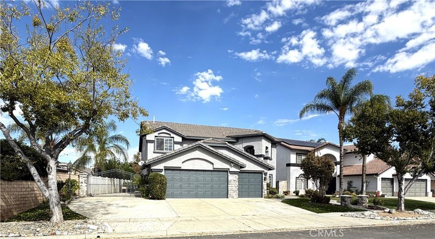Turnkey 4-Bedroom Home with Gated RV Parking & Mountain Views – No HOA or Mello Roos! Welcome to this beautifully maintained 4-bedroom, 2.5-bathroom home featuring gated RV parking with electric and water hookups—perfect for all your toys and adventures. Enjoy stunning mountain views from both the front and back bedrooms, creating a serene backdrop for daily living. Inside, the spacious floorplan includes formal living and dining rooms, a casual dining area, a dedicated office, an upstairs loft, and a comfortable family room with surround sound speakers—perfect for movie nights or entertaining. The kitchen features granite countertops and opens to the family room. The home has been recently painted and features new carpet throughout. Stay comfortable year-round with dual A/C units and four whole-house fans designed to keep the home cool and energy-efficient. Located in a highly desirable area with no HOA and no Mello Roos, this home is close to schools, shopping, parks, hiking and biking trails, and offers convenient access to Foothill Parkway and the 15 & 91 freeways. Don’t miss your chance to own this move-in-ready home with space, comfort, and style!