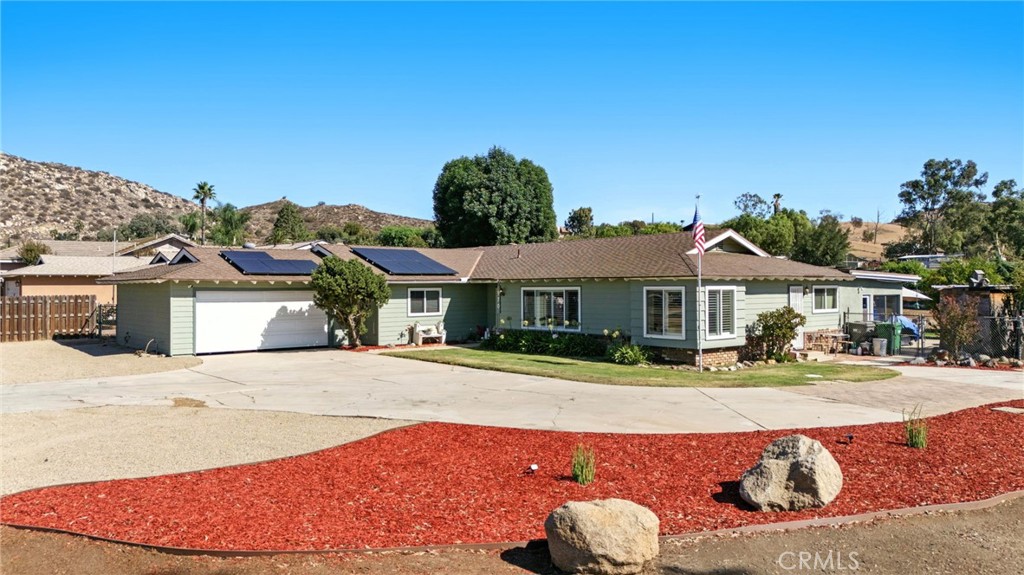 Welcome to HorseTownUSA!! ! Check out this single story POOL home that offers 4 bed , 2 baths, has 2,776 square feet of living space and sits on 0.60 acre!!!
Would you like to own horse property , with rv parking and an in ground pool ?? Well, look no further because this home has something for everyone all in one spot. Such as an open floor plan , in ground pool , 0.60 acre of flat property , rv parking , remodeled bathrooms , upgraded flooring , fireplace , upgraded double pane windows , updated A/C & heat and leased solar panels.
This home has been well taken care of and has so much to offer the new home owners . It is located in the prime of Norco with easy freeway access , walking distance from all grade levels of schools and close to all major shopping centers .
There is Plenty of room for a sizable arena/turnout , your horses , horse trailers , RVs , boats or your additional fur animals . There is a large dog run on the side of the home as well .
Combining lifestyle, location, and value, this property offers you the opportunity to a great home in an amazing community . No HOA, low tax rate and Did I mention FLAT lot?
Single story homes with pools , horse property , 4 bed rooms and attached 2 car garages , do not come up for sale very often. You must see this property to truly appreciate it , but hurry fast because it will not last long .