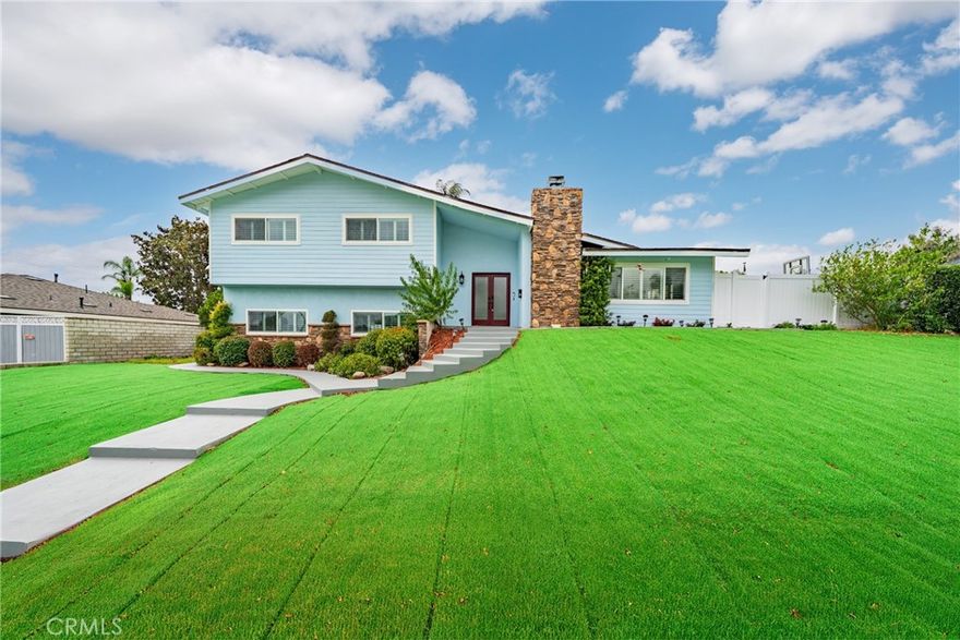 BIG LOT, BIG DREAMS!!!Welcome to this beautifully updated North Upland residence, nestled on a massive 15,141 sqft lot! With 5 bedrooms and 5 bathrooms across 2300+ sqft, this renovated split-level home offers space, style, and versatility for every lifestyle. Enjoy the luxury of two spacious living rooms, a modern chef’s kitchen featuring quartz countertops, stainless steel appliances, and crisp white cabinetry, and fully remodeled bathrooms with designer finishes.

The unique split-level layout provides 3 bedrooms upstairs and 2 bedrooms downstairs, ideal for multigenerational living or potential rental configurations. The formal dining room with vaulted ceilings and fireplace can double as a bonus room or office, and every bedroom enjoys direct bathroom access.

Step outside to an entertainer’s dream backyard: a sparkling gated pool, oversized playground zone, detached garage with ADU potential, and a huge side yard with extra storage unit. The artificial turf front lawn offers impressive curb appeal with minimal maintenance.

With RV/boat parking and over 10,000 sqft of usable outdoor space, this property is a rare gem for investors, families, or anyone dreaming of flexible indoor-outdoor living. Don’t miss this opportunity to own a piece of North Upland real estate!