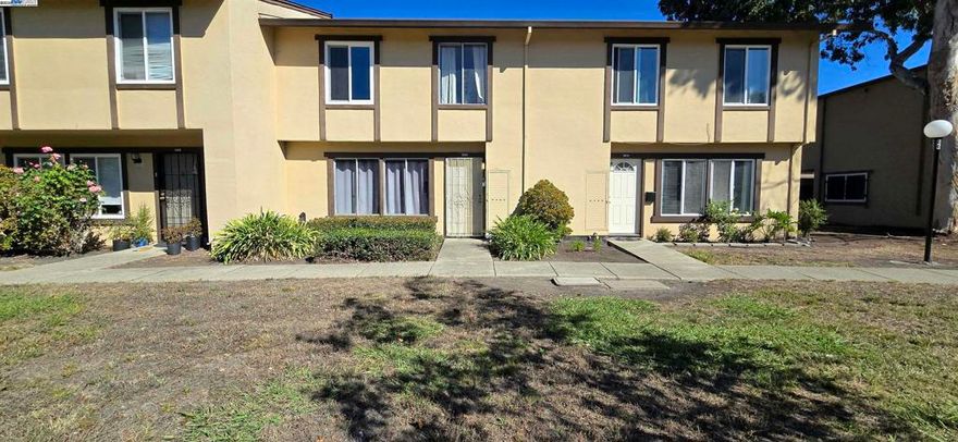 Bring your vision! This Glen Eden townhome is a solid canvas with great bones—ideal for a first-time buyer or investor. The 2-story layout features a spacious living/dining area, in-unit laundry, and a private patio with direct access to covered parking. South Hayward location near Mt. Eden Park, Chabot College, Costco, highways 92/880, and the San Mateo Bridge.