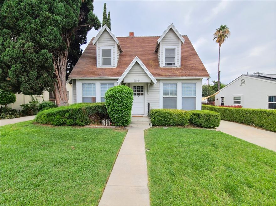 Charming 2-Story 3-Bedroom Home--Walking Distance from LLUMC! The Living Room and Dining Room both have Built-in Cabinets, and there is 1 Bedroom Downstairs with a Full Bathroom and a Half Bathroom in the Hall. Vinyl Plank Flooring Downstairs, Tile flooring in the Kitchen, and Carpet Upstairs. The Kitchen has Quartz Countertops, a Stove/Oven (gas), Refrigerator, and Garbage Disposal. There is also a separate Laundry Room with a Washer and Dryer. Upstairs are the other 2 Bedrooms and 1 Bathroom (hall). Central Heat, 3 Window AC Units, and Ceiling Fans. One Off-Street Parking Space (not the driveway) and and Permit Street Parking. There is No Fenced Yard. There is a small back house also on the property, completely separate from the front house. An additional flat rate of $75 Covers Water, Trash, and Sewer. Gardening is Provided! Will Consider Cats Only--No Dogs Please.