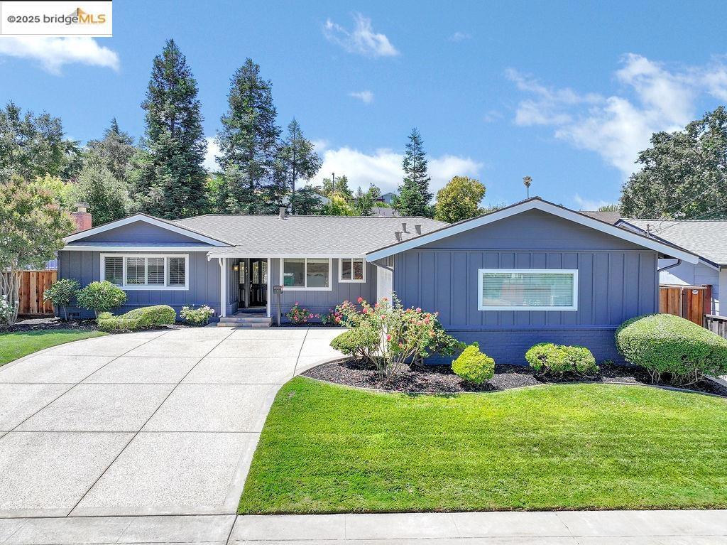 This beautifully updated north-facing 3-bedroom, 2-bath home in sought-after Pleasanton Heights blends classic charm with modern comfort. Just minutes from historic downtown, this single-level gem features fresh interior and exterior paint, gleaming hardwood floors, and a cozy fireplace that invites relaxation. The bright, open kitchen offers brand-new quartz countertops, stainless steel appliances, and a charming dining area—perfect for everyday meals or entertaining. The fully permitted primary bath remodel provides a spa-like retreat with a luxurious soaking tub and sleek quartz shower. The spacious primary bedroom includes a cozy seating nook framed by bay windows, ideal for reading or relaxing. Enjoy easy living in a prime location close to top-rated schools, parks, music in the park, shopping, dining, and all that downtown Pleasanton has to offer. Don’t miss this move-in-ready treasure!