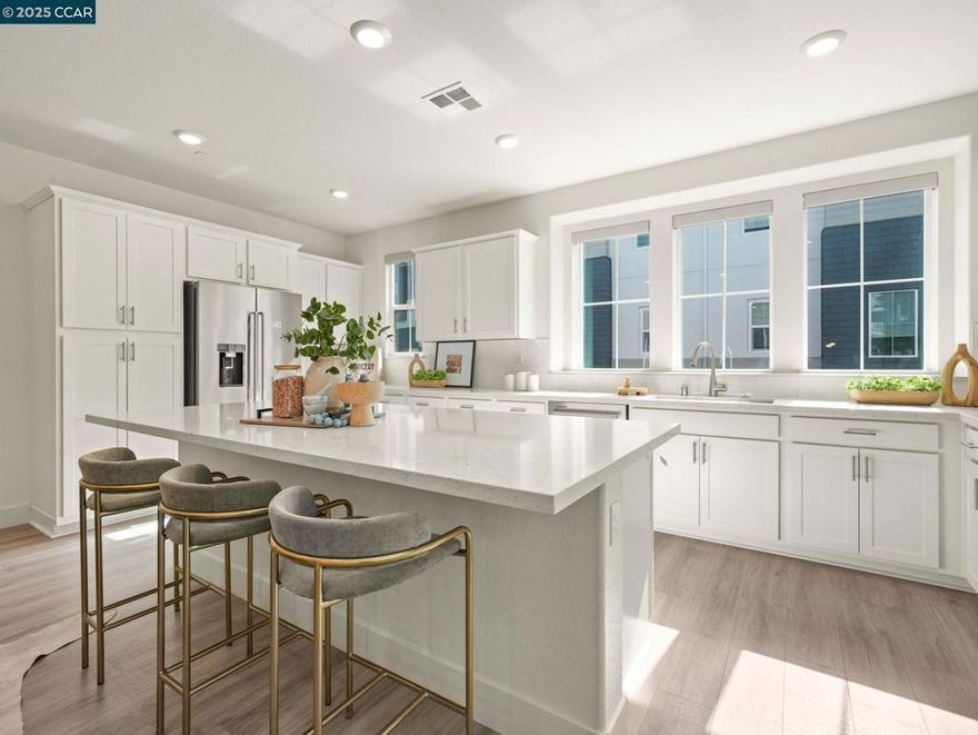 Welcome to this newly built townhome in the desirable Hayward Hills!  This light-filled, three-story residence combines modern design with comfort and convenience. The open-concept kitchen boasts sleek quartz countertops and brand-new appliances, perfect for both everyday living and entertaining.    With four spacious bedrooms and three-and-a-half bathrooms, there’s plenty of room for family, guests, or a home office. The attached garage comes equipped with an EV charger, while the backyard features low-maintenance turf. Enjoy indoor-outdoor living with a covered patio and private balcony, ideal for hosting or relaxing.   Move-in ready and thoughtfully designed, this townhome offers the perfect blend of style, function, and location.