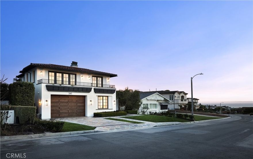 FULLY FURNISHED LUXURY LEASE AVAILABLE FOR IMMEDIATE OCCUPANCY. Situated in the coveted Shore Cliffs neighborhood of Corona del Mar, 260 Evening Canyon Road showcases refined transitional living in a newly remodeled 5,000+ sq. ft. residence with serene Pacific Ocean views. The home, expertly designed by architect Renato Trotta and elegantly furnished by Restoration Hardware, seamlessly blends luxury and functionality in a thoughtfully crafted floor plan. 



At the heart of the home lies a spacious entertainer’s kitchen, featuring a generous island, top-of-the-line Wolf and Sub-Zero appliances, and a butler’s pantry with abundant storage including an additional refrigerator. Adjacent to the kitchen, the enclosed California Room offers a serene indoor-outdoor living experience with a built-in barbecue, secondary dining and lounge spaces, and folding doors that open to a grassy backyard.

The residence boasts a large junior suite on the ground floor, adjacent to the elevator, while the second floor houses the remaining three ensuite bedrooms, including an expansive primary suite complete with fireplace, sitting room, and his-and-her walk-in closets. A versatile playroom or flex space and laundry room complete the upstairs layout. Additional notable amenities include a four-car garage, electric shades, and zoned air conditioning for ultimate comfort and convenience.



Shore Cliffs is ideally located near the southern edge of Corona del Mar, offering easy walkability to the Village and miles of beaches, as well as fine dining and shopping. Residents enjoy exclusive access to Third Beach, Shore Cliffs Esplanade, and Little Corona Beach, all conveniently accessible with a private gate key included with the lease. *Landlord willing to consider tenant concessions if requested in offer*