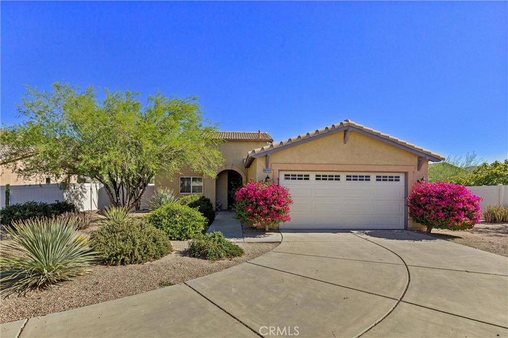 Mountain View Retreat with Stunning San Jacinto Views ~ Welcome to your private desert escape tucked away on a spacious lot in a serene cul-de-sac within a gated community. This 3-bedroom impeccable home offers both comfort and convenience, with custom built-in cabinets and storage thoughtfully designed throughout. The cozy fireplace sets the perfect mood for relaxing evenings, while the expansive backyard offers breathtaking views of the San Jacinto Mountains. Step outside your door and enjoy resort-style amenities including multiple oasis-style pools, tennis and basketball courts, and a kids’ play area. For nature lovers, nearby hiking trails provide endless adventure and fresh desert air. Conveniently just a golf cart ride away from Mission Lakes Country Club with some of the best Golf in the Coachella Valley ~ This is more than just a home—it’s a lifestyle!