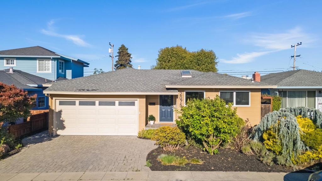 Step into your storybook life in this cozy-chic home nestled in a sought after village-style neighborhood called 'Fiesta Gardens' where everything you need is just a stroll away. Real hardwood floors flow throughout, giving classic character to this warm and inviting space. this Home has been extensively prepped for the market and is move-in ready! Refinished real hardwood floors, new carpet in the bedrooms, interior freshly painted. The spacious backyard with a Hot Tub is perfect for weekend hangs, fur babies, or your own veggie garden dreams. Enjoy cozy evenings by the fireplace, adding a touch of elegance to the living area. Additional amenities include a skylight and tall ceilings in the main living space, enhancing the sense of space! And central AC too! Live steps from your favorite local spots, grab coffee, hit the barber, swing by the park, or walk the little one to elementary school. Dive into summer with the nearby outdoor pool, or join organized community activities that make meeting neighbors easy. Minutes to the YMCA, Trader Joes, and Caltrain this is the ultimate suburban experience with a walkable twist. Clear inspection reports give peace of mind! Whether you're commuting, cozying in, or craving connection, this place checks all the boxes! Welcome Home!