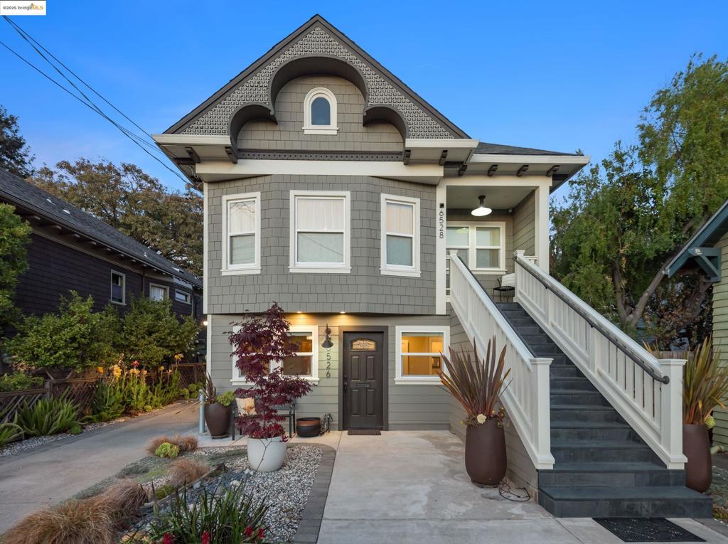 Tucked at the end of a quiet cul-de-sac in Oakland’s sought-after Bushrod neighborhood, this completely remodeled Craftsman duplex is as stylish as it is versatile. With thoughtful updates throughout, the property offers two beautifully finished units—ideal for an owner-occupant, multi-generational living, or investment. The upper unit features 3 spacious bedrooms and 2 modern baths, with open and airy living spaces that balance original charm and contemporary design. The lower unit offers 2+ bedrooms and 2 baths, providing flexibility for a home office or guest space. Both kitchens are fully updated with modern finishes and appliances to delight the home chef, while the designer bathrooms and polished details create a warm, welcoming aesthetic. Adding to the appeal, the property includes three dedicated parking spaces tucked behind the home, a rare find in this location. With a walk score of 94 and a prime location near neighborhood parks, shops, restaurants, and BART, 6528 Dover blends convenience, community, and turnkey living.