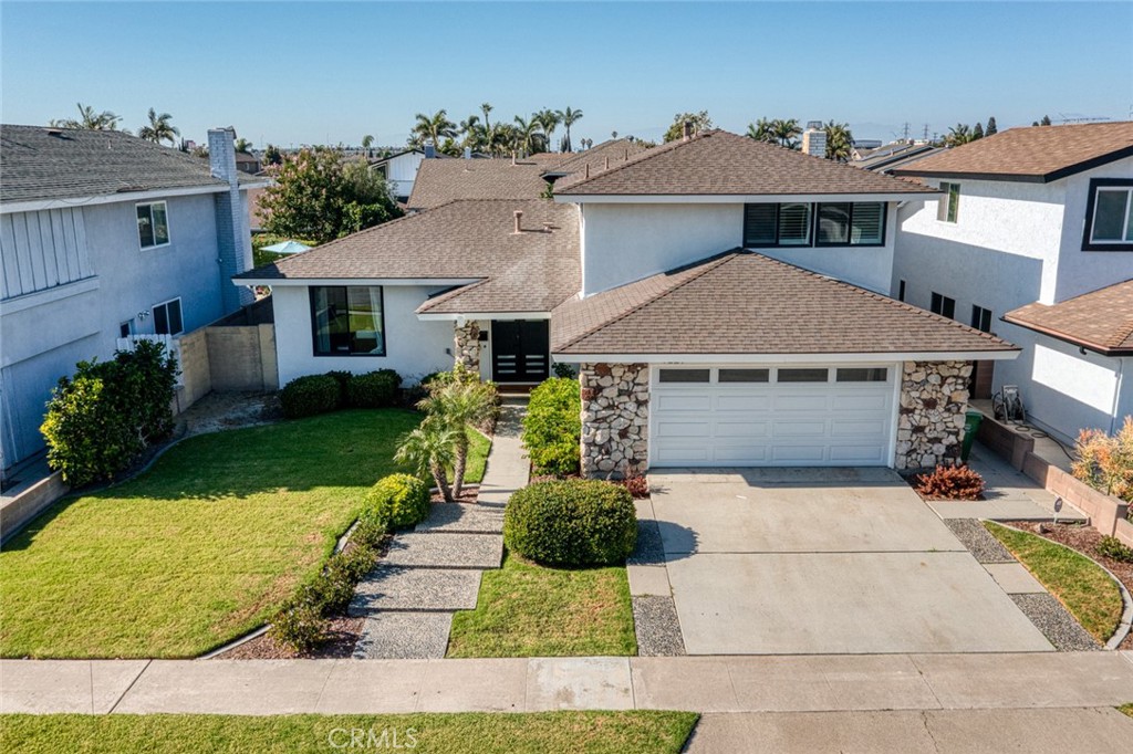 Welcome to 7221 Siena Avenue – A Fully Renovated Mid-Century Gem in the Heart of Westminster!
This stunning 4-bedroom, 3-bathroom residence in the desirable Golden West College Estates neighborhood seamlessly blends modern upgrades with timeless design. Thoughtfully updated throughout, this spacious 2,274 sq ft home offers a light-filled, open-concept layout perfect for comfortable living and entertaining.
The gourmet kitchen is a chef’s dream, featuring Quartz countertops, LG stainless steel appliances, a large center island with seating, and seamless flow into the dining and living areas. Enjoy cozy evenings by the gas and wood-burning fireplace in the expansive family room.
One bedroom and a full bathroom are conveniently located downstairs—ideal for guests or multi-generational living. Upstairs, the luxurious primary suite boasts a spa-like bathroom with dual vanities, a freestanding tub, walk-in shower, and a spacious walk-in closet with custom organizers.
Additional upgrades include:
New luxury vinyl flooring throughout
Dual-pane windows and sliders
New HVAC system with all-new ducting
200 Amp electrical panel
New solid-core interior doors
Double door entry and garage door
Fresh interior and exterior paint
Epoxy-coated garage floor
PEX plumbing re-pipe
Newer roof (approx. 7 years old)
Sitting on a 6,039 sq ft lot, the private backyard offers a peaceful retreat perfect for indoor-outdoor entertaining. Located on a quiet interior street just blocks from Golden West College, local parks, Bella Terra, and only 4 miles from the beach. No HOA. No Mello-Roos.
Don’t miss this incredible opportunity to own a truly turnkey home in a highly sought-after location!