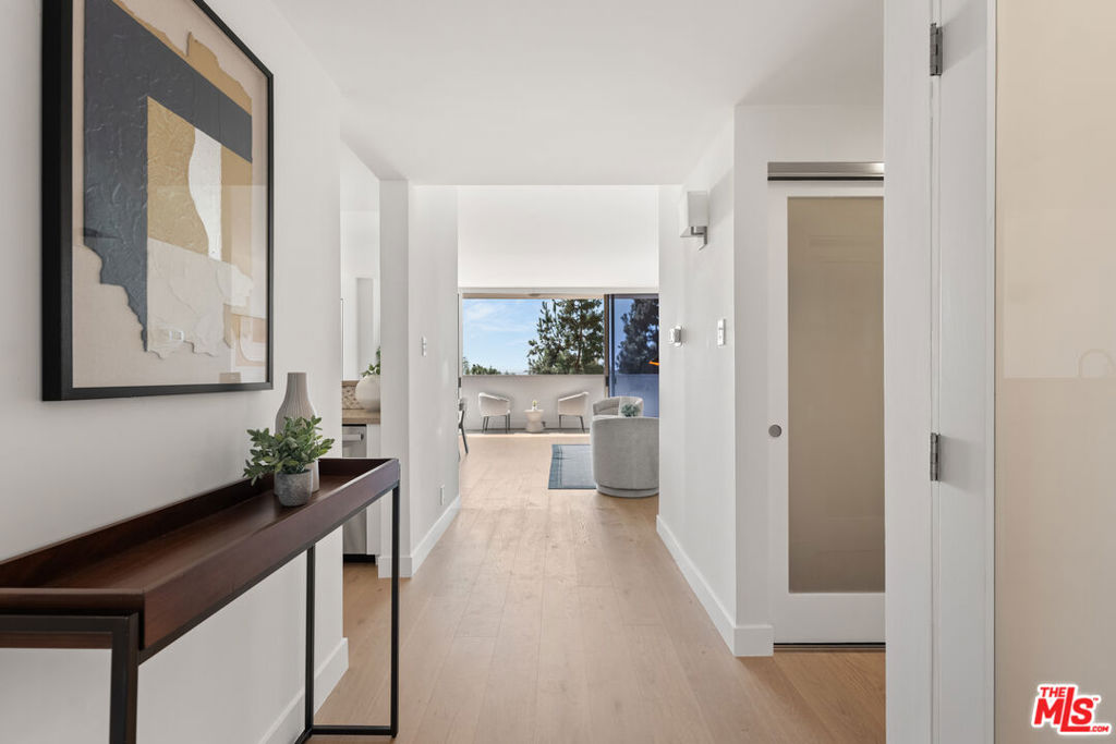 Welcome to Unit #109 at 8787 Shoreham Tower , a newly upgraded home featuring luxurious high-end flooring, elegant wall finishes, and brand-new appliances. Located in one of the most renowned and sought-after high-rise buildings in the Hollywood Hills, this full-service residence offers unparalleled access to top destinations. Residents enjoy exclusive amenities, including 24-hour concierge service, valet parking, doorman assistance, a state-of-the-art fitness and wellness center, as well as a pool and hot tub. This expansive 1-bedroom, 1.5-bathroom home boasts a beautifully upgraded interior with high ceiling, complete with a picturesque balcony, thoughtfully designed lighting, and generous closet space, creating the perfect balance of comfort and elegance. All utilities (water, electricity, cable, and internet) are included in the HOA fees.