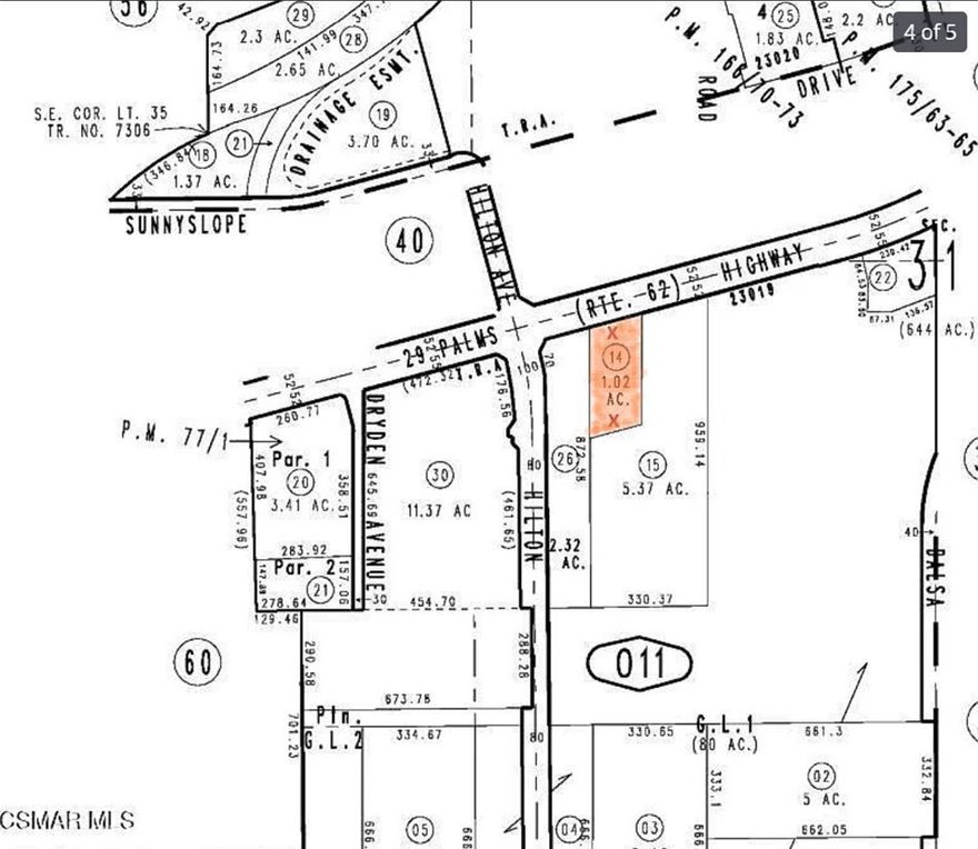 Prime Commercial Opportunity in the Heart of Yucca Valley!  Don’t miss this exceptional investment opportunity in one of the Morongo Basin’s most desirable commercial corridors. This expansive  1+ acre commercially zoned lot is perfectly situated in the thriving center of Yucca Valley, just minutes from top national retailers including   Home Depot, Walmart Supercenter, Vons, Stater Bros, Starbucks, Applebee’s, and a Chrysler dealership —all within a one-mile radius!  Located near the newly installed sewer line on Hilton Ave  and benefiting from high visibility with an estimated 20,000 vehicles passing daily (per Caltrans), this property offers outstanding potential for development. It’s also just a short drive from the largest Marine Corps base in the U.S., home to over 20,000 residents, and is ideally positioned to serve the area’s booming tourism— over 2 million visitors annually.  Whether you’re an investor, developer, or business owner, this is your chance to secure a premium location in a rapidly growing market.  Come see the possibilities for yourself!