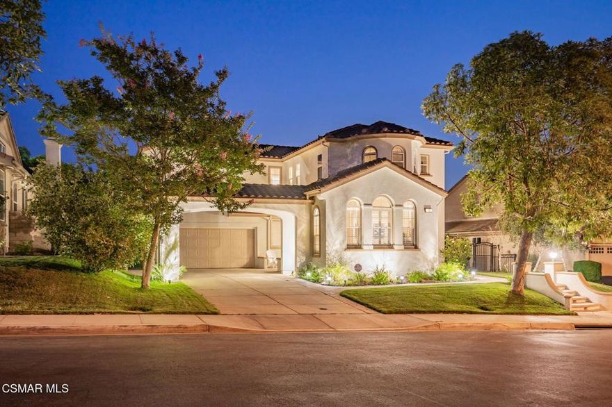 Welcome to 4260 Crabapple Ct. - a spacious two-story stunner nestled in a quiet, gated community in beautiful Moorpark!Built in 2003 and offering just under 3,200 sq ft of comfortable living space, this home provides plenty of room to stretch out and enjoy. At the heart of the home is a generous kitchen with granite countertops, a large center island, walk-in pantry, and ample cabinet space--perfect for cooking, hosting, or gathering with loved ones.Downstairs, you'll find a convenient bedroom with en suite bath, ideal for guests or multigenerational living. Upstairs includes a built-in homework nook or office space on the landing, a large laundry room, and a spacious primary suite featuring an updated built-in closet system.Step outside into a backyard designed for both relaxation and entertaining--with a covered patio, built-in BBQ, fresh new turf, and no neighbors directly behind you.Additional features include a 3-car tandem garage, extended driveway, dual-zone A/C, and dual-pane vinyl windows for year-round energy efficiency and comfort.All of this comes with a low HOA of just $156/month, covering the gated community and beautifully maintained greenbelts for added privacy and peace of mind.Don't miss your chance to live in one of Moorpark's most sought-after gated neighborhoods!