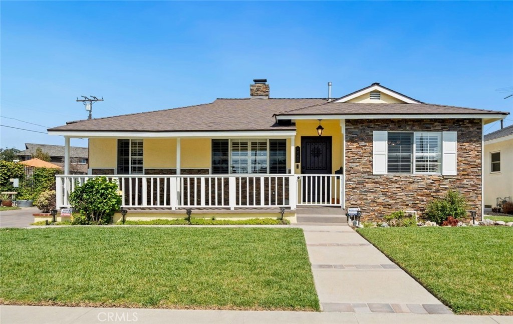 Beautiful Home on a Rare Double-Sized Lot (10,427 sqft) in Torrance! Remodeled with attention to detail, this gem boasts beautiful stonework on the front of the house with a welcoming covered front porch for relaxing days and evenings. The entire property has been meticulously landscaped with outdoor lighting throughout. The driveway is expanded to approx 75-ft for RV parking complete with electrical RV 30 & 50 amp hookups, and it is outfitted with new pavers and updated larger apron for entry to the driveway (approved by the city). Step inside to find newly refinished floors and plantation shutters throughout. There are custom built-in cabinets with lighting in the living room surrounding a cozy fireplace finished in marble. You will find canned lighting in the living room, kitchen, bathrooms, and two front bedrooms. Fresh paint inside and outside. Remodeled Kitchen complete with lovely granite countertops, custom cabinets, and stainless steel appliances. This home features a new state-of-the-art alarm system including Ring cameras. Primary bedroom suite with bathroom features a jetted tub. The forced air heating system can keep you warm in the winter and a central air unit plus a whole-house fan can keep you cool in the summer. Electrical panels are completely upgraded. Enjoy the in-ground pool with newer pump, solar cover, and a recently re-sealed concrete border around the pool. Enjoy relaxing in your own private resort with a nice gazebo and a new aluminum canopy which covers the lanai, both surrounding the sparkling pool, and a freshly painted security fence and gate. Lamppost and landscaping lights illuminate the outside. Decorative rocks complement the trimmed and groomed trees. The back of the yard is enclosed with a new vinyl fence and includes a cute playhouse. A sprinkler system is installed on the side of the lot, and lattice w/mesh covering is added to the side lot wall. A small room outside the back of the garage is added for supplies and equipment. Garage door has new windows and new outside entry keypad. The back of house has newly installed french doors leading inside to dining and the kitchen. New heavy-duty screens added to all the windows. To top all of this off, the home has a new roof on the house and garage with the warranty transferable to the new owner. Buyer and buyer’s agent to verify all information is accurate & correct for themselves.