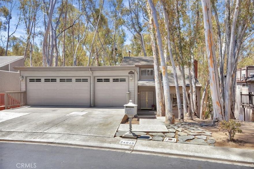 Welcome to your dream home tucked among the tranquil woods of Lake Forest. This beautifully updated residence offers 4 bedrooms, 2.5 bathrooms, a separate office, and 2,467 square feet of thoughtfully designed space—ideal for multi-generational living and today’s flexible lifestyles.



Situated on a peaceful cul-de-sac, this move-in-ready home features a freshly painted interior and brand-new luxury vinyl plank flooring throughout. The entry-level welcomes you with a spacious living room centered around a cozy fireplace and a private primary suite, offering a quiet retreat with separation from the rest of the home.



Downstairs, you’ll find three generously sized bedrooms and a full bath, providing the perfect wing for children, extended family, or guests—offering privacy and comfort for all.



The heart of the home is upstairs, where an expansive family room opens to a stunning, upgraded deck that feels like a private treehouse—perfect for entertaining, relaxing, or enjoying indoor-outdoor living year-round. The adjacent kitchen and formal dining room provide a practical and elegant space for hosting family and friends.



On the top level, a dedicated office with its own private deck offers inspiring views and quiet seclusion—ideal for remote work, creative pursuits, or easy conversion to a fifth bedroom.



As a resident, you’ll enjoy exclusive access to the Sun & Sail Club, included in the HOA and walkable from the home. Amenities include 3 swimming pools, Jacuzzis, a full gym, playgrounds, and courts for tennis, basketball, volleyball, and pickleball—as well as year-round community events that bring neighbors together.



The oversized 3-car garage provides ample storage for vehicles, outdoor gear, or hobbies. The quiet cul-de-sac location ensures minimal traffic and maximum privacy—an ideal setting for families of all generations.



Don’t miss this rare opportunity to own a peaceful, versatile sanctuary in one of Lake Forest’s most desirable neighborhoods.

Schedule your private showing today—this is the one you’ve been waiting for.