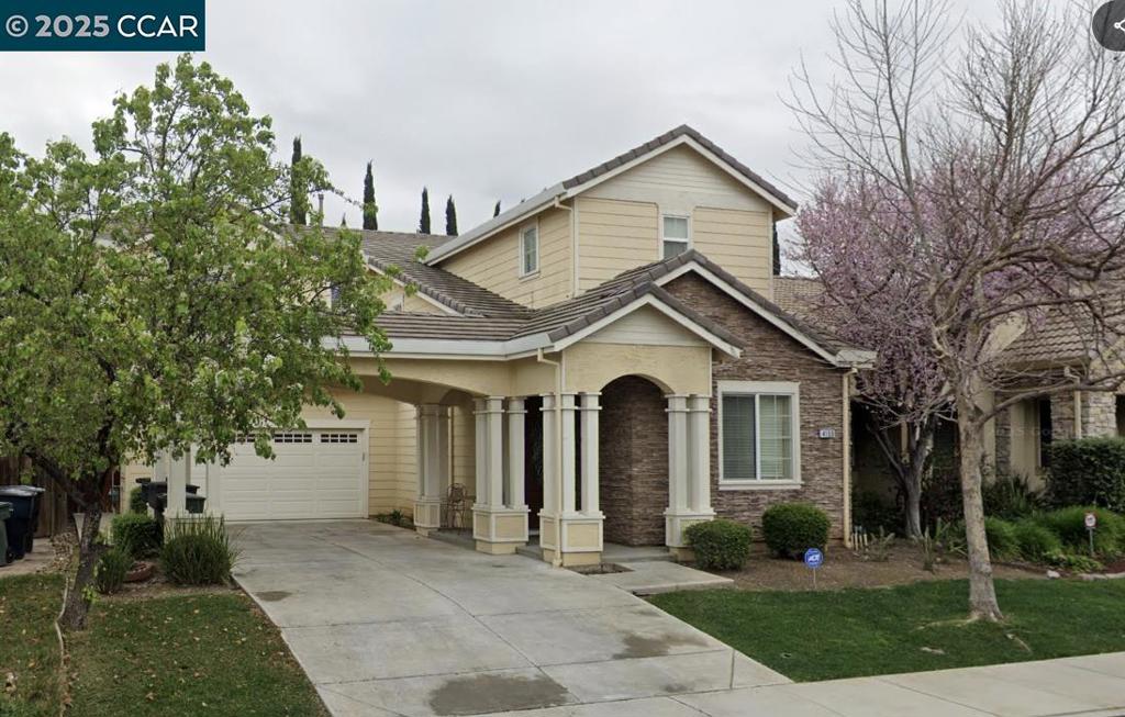 Luxury living at a price that will surprise you! Lovingly cared for nearly 20 years, this rare gem shines with light-filled rooms, hardwood floors, and a floor plan made for living and entertaining. A downstairs bedroom with accessible bath adds flexibility, while the primary suite wows with a soaking tub, stand-alone shower, private toilet room & walk-in closet. Upstairs loft = perfect office/flex space + 3 more bedrooms & laundry. Outdoors, a beautiful patio surrounded by fruit trees (including lime!) offers your own paradise. Two-car garage, W/D hookups, built-in stove/oven included. Nestled on a quiet, tree-lined street with great neighbors, yet minutes to shopping, dining & interstates. This is the one you’ve been waiting for — nearly a million-dollar lifestyle, without the million-dollar price tag.