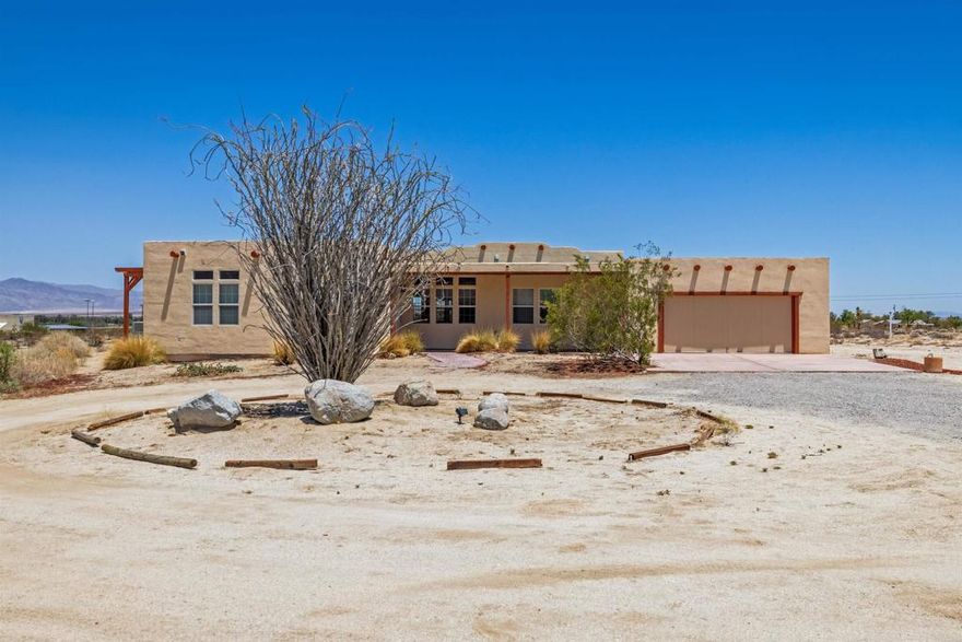 Welcome to your serene escape in beautiful Borrego Springs, CA! This spacious 2,291 sq. ft. home offers 4 bedrooms and 2.5 bathrooms, perfectly situated on a generous 1.4-acre lot with breathtaking views of the surrounding desert and mountains.  Recently updated inside and out, the home features fresh interior and exterior paint, stylish new laminate flooring throughout with new tile in all bathrooms, sleek quartz countertops with modern faucets, and new range and microwave. Enjoy abundant natural light and seamless indoor-outdoor living.  Tucked away in a quiet, safe, and peaceful neighborhood, this property provides the perfect blend of privacy and comfort—ideal for full-time living, a weekend getaway, or a vacation rental opportunity.  Don’t miss the chance to own a beautifully updated home in one of Southern California’s most tranquil desert communities.
