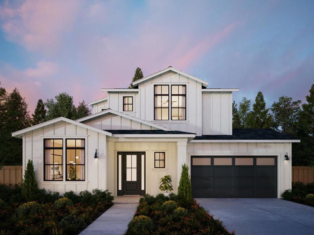 Unique opportunity to unlock the advantages of buying an in-progress home built by Thomas James Homes. When purchasing this home, you will benefit from preferred pricing, designed personalization, and more. Estimated home completion is Spring 2026. Distinguished 5-bedroom, 4.5-bathroom Farmhouse-style home located in a prime Cupertino location. Just inside the front porch is the great room that includes an inviting fireplace and large doors to the backyard. At the heart of the main floor is the gourmet kitchen hosting an island, walk-in pantry and eat-in dining. The main floor comes complete with a secondary bedroom with en suite bathroom, and ADU with living area, kitchenette, bedroom and en suite bathroom. Head upstairs to 2 additional secondary bedrooms with a shared bath, and laundry room with sink and storage. Enjoy the luxurious grand suite, which includes a spa-like bath and walk-in closet. *Preliminary architecture shown is subject to change based on jurisdiction's design review process. Illustrative landscaping shown is generic and does not represent the landscaping proposed for this site. All imagery is representational and does not depict specific building, views or future architectural details.