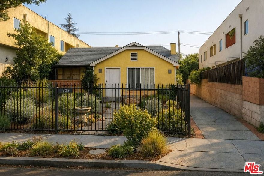 Live, Invest, or Develop Prime West Hollywood Duplex with Modern Updates and Abundant Charm. Welcome to 928-930 N Genesee Avenue, an exceptional duplex opportunity in one of West Hollywood's most desirable neighborhoods. This property offers the perfect combination of comfort, character, and long-term potential ideal for owner-users, investors, or developers. The front house is a charming and spacious 2-bedroom, 2.5-bath residence surrounded by mature fruit trees (lemons, peaches, oranges, figs, pomegranate, passion fruit and more). Inside, custom windows fill the home with natural light. The beautifully equipped kitchen features quartz counters, stainless-steel appliances, abundant cabinetry, a large pantry with sliding shelves, and two oversized sinks. The open concept living and dining area includes recessed lighting, tile floors in the kitchen, and rich hardwood floors throughout the rest of the home. The primary suite offers a large bath with separate tub and shower plus French doors leading to a cozy private patio. The rear unit is a 2-bedroom, 1-bath, with a newly remodeled kitchen and separate entrance. The rear unit is currently vacant, offering additional income potential with market rents of roughly $3,000/month.  Enjoy private front and back yards, multiple outdoor spaces, and a peaceful setting just moments from Melrose Avenue, Fairfax Village, and Beverly Boulevard shops and cafes. Walk to Melrose Shopping District, Farmers Market, parks, schools, restaurants, coffee houses, everything West Hollywood has to offer is at your doorstep. The property sits on a 6,141 sq ft WDR3C-zoned lot, allowing by-right development for up to five units (buyer to verify all information with the City of West Hollywood). 3D virtual walkthrough available upon request. Contact listing agent foe details.