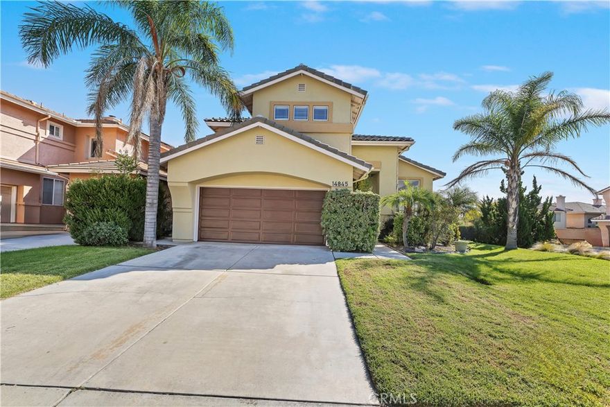 Super sharp home with a pool and spa located in the highly desired area of Hunters Ridge, Fontana. Four bedrooms three baths plus a den that could also be used for a bedroom. One of the bedrooms and baths are on the main floor. The kitchen is open to the family room and has a center island with full gas cooktop. Lots of counter and kitchen cabinet space. The family room features a new electric fireplace. There is walk-In pantry for storage. Large corner lot is well maintained, and rear yard has a heated in-ground pool and spa with additional patio areas for entertaining both family and guests. Property has block walls for which provide for low maintenance. The interior has been repainted with two tone paint, and the carpeting has been upgraded to new 32-ounce carpet in the bedrooms and upstairs hallway. The kitchen and bathrooms have upgraded tile flooring. The appliances have been upgraded. The garage walls have been painted; the floor has been coated with epoxy garage floor paint. No HOA fees. NOT FOR RENT OR LEASE.