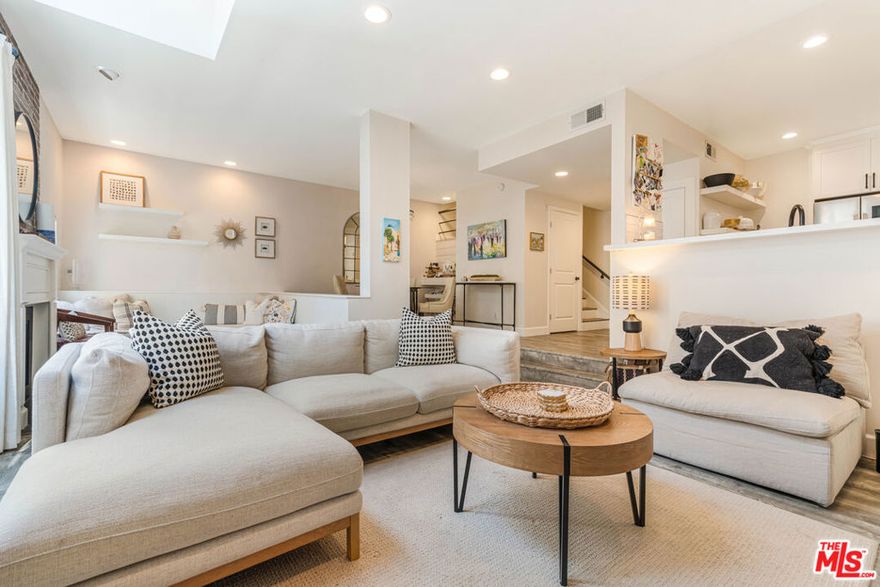 This 2-bedroom, 2.5-bathroom two-story townhouse in the heart of Brentwood is not to be missed. The main level features an open-concept layout with a remodeled kitchen, living and dining areas, a cozy reading nook with built-in bench, fireplace, and a powder bath. Upstairs, you'll find the spacious primary suite with private balcony, large walk-in closet, and en suite bath. A second bedroom and full bathroom and an in-unit laundry area complete the second floor. Building amenities include two tandem parking spaces in a secured garage, a fitness room, eight guest parking spots, 24-hour building surveillance, and beautifully upgraded lobby and hallways. All ideally located near Brentwood's top dining, shopping, schools, and parks. Physical address is 514 Barrington Ave. Available now, lease to be 13 months +.