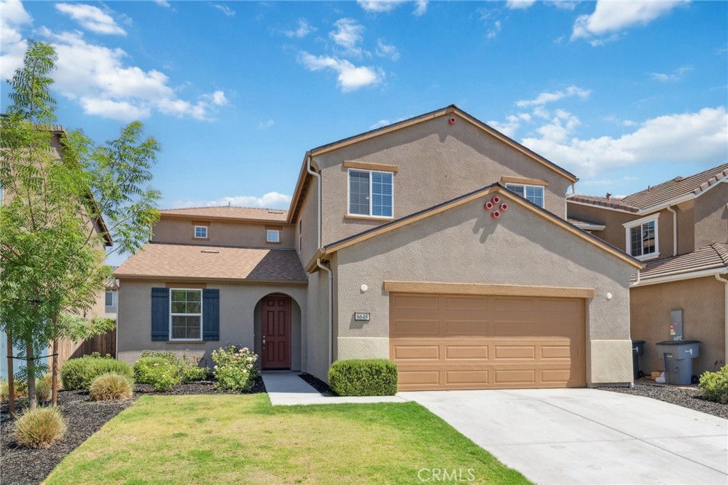 Built in 2022. Like new. 4BD, 3 baths, owned solar, no HOA, Clovis Unified. This is the one you’ve been waiting for. Step into a move-in ready home in one of Fresno’s most wholesome and family-focused neighborhoods. Here, the charm of a simpler time still lives on—where kids ride bikes until the streetlights come on. Weekends and summer days are filled with playdates and friendships. You’ll know your neighbors by name and your children will know where their friends are by the bikes piled joyfully out front. The owners of this home didn't want to move but they are moving back East for work and to be near family.
Inside, this light-filled 4-bedroom, 3-bath home offers an expansive and flexible layout—featuring a downstairs bedroom and full bath, a bright great room that opens to the backyard which is bare and ready to be designed and brought to life, and a spacious upstairs loft perfect for a playroom, home office, or cozy movie nights. The gourmet kitchen boasts a walk-in pantry, breakfast bar, and all the modern conveniences for gatherings and everyday living.
The primary suite is a serene retreat upstairs, with dual vanities, a soaking tub, and walk-in closet. Owned solar keeps your energy bills low, and Clovis Unified schools offer top-tier education. Residents enjoy easy access to retail and daily essentials just 2 miles away along Fowler and Kings Canyon, featuring shopping centers, grocery stores, and casual dining—all within a 5-minute drive