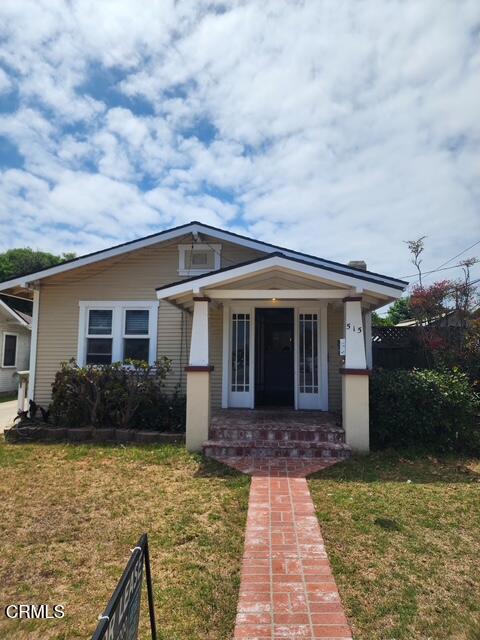 This inviting 2 bedroom, 1 bathroom front house offers classic charm and a great layout in midtown Ventura, a very sought after neighborhood. Step inside to find hardwood floors throughout and a cozy decorative fireplace in the living room. Has an eat in kitchen with the laundry room right off of the kitchen. Enjoy the gated side yard, plus a handy storage shed for extra space. Street parking only. Ideally located close to shopping, restaurants and downtown.