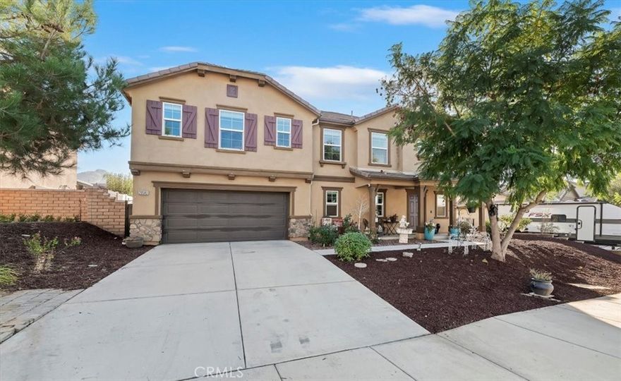 Welcome to this spacious two-story home located in the highly desirable Spring Mountain Ranch neighborhood of Riverside. Offering 2,923 sq ft of living space, this well-designed residence features 5 bedrooms and 3 bathrooms, including a convenient downstairs bedroom and full bathroom, ideal for guests, extended family, or a private home office.

Enjoy California living at its best with a heated pool and spa, perfect for year-round relaxation and entertaining. The backyard is designed for hosting, featuring a built-in grill and a covered patio that extends the full length of the home, creating an ideal space for outdoor dining and gatherings. The home is also equipped with paid-off solar panels for energy efficiency and long-term savings, a whole-house water filtration system, and no HOA, providing added comfort, convenience, and flexibility.

The community offers a 6-acre park, scenic walking trails, and breathtaking mountain surroundings, creating a peaceful yet connected lifestyle. Conveniently located near UC Riverside, Loma Linda Medical School, and Downtown Riverside’s Mission Inn, with easy access to dining, shopping, and major commuter routes.

This home offers the perfect balance of space, comfort, and location—an exceptional opportunity you won’t want to miss.